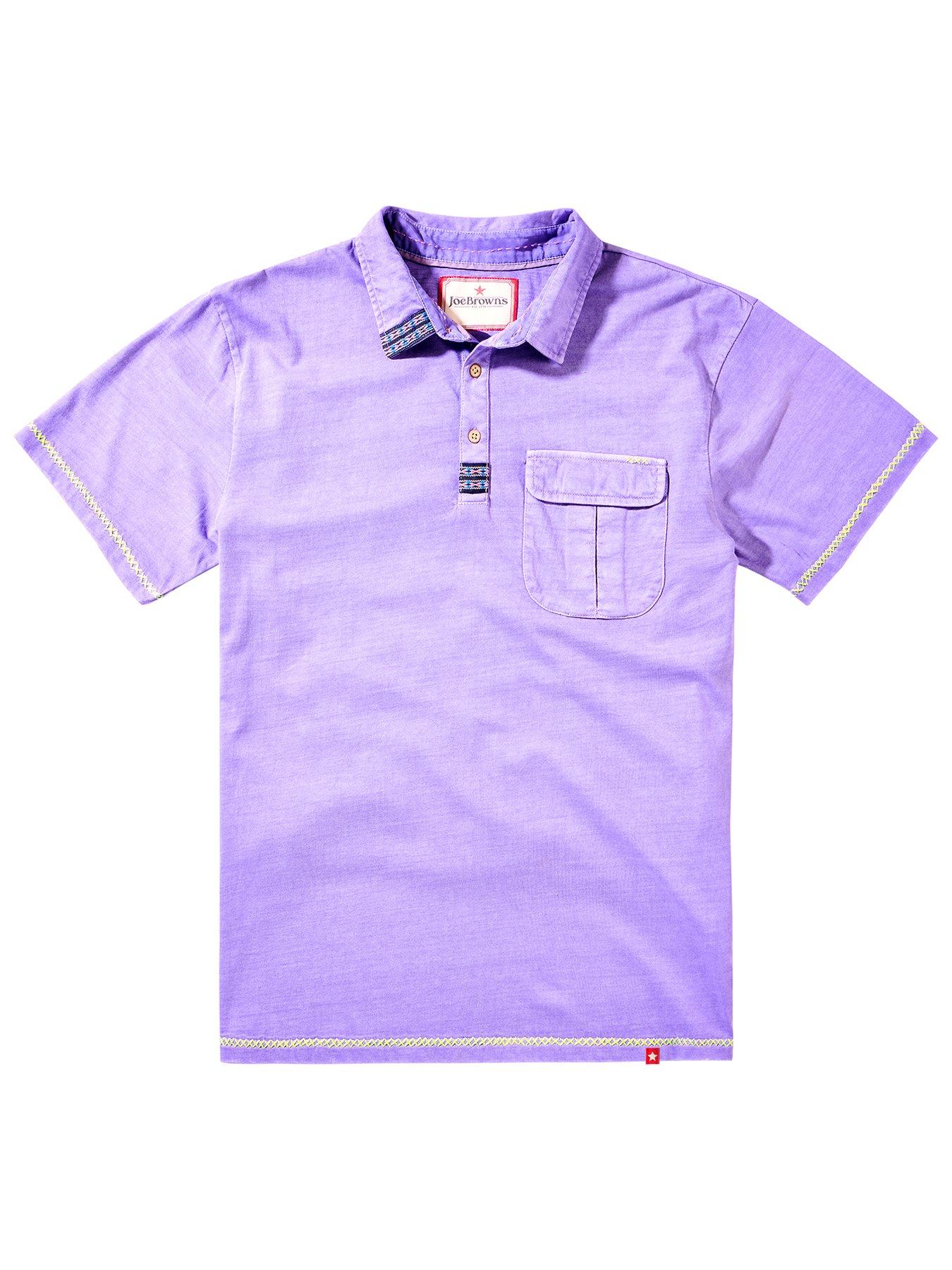  image of joe-browns-loved-and-lived-in-polo-shirt-purple