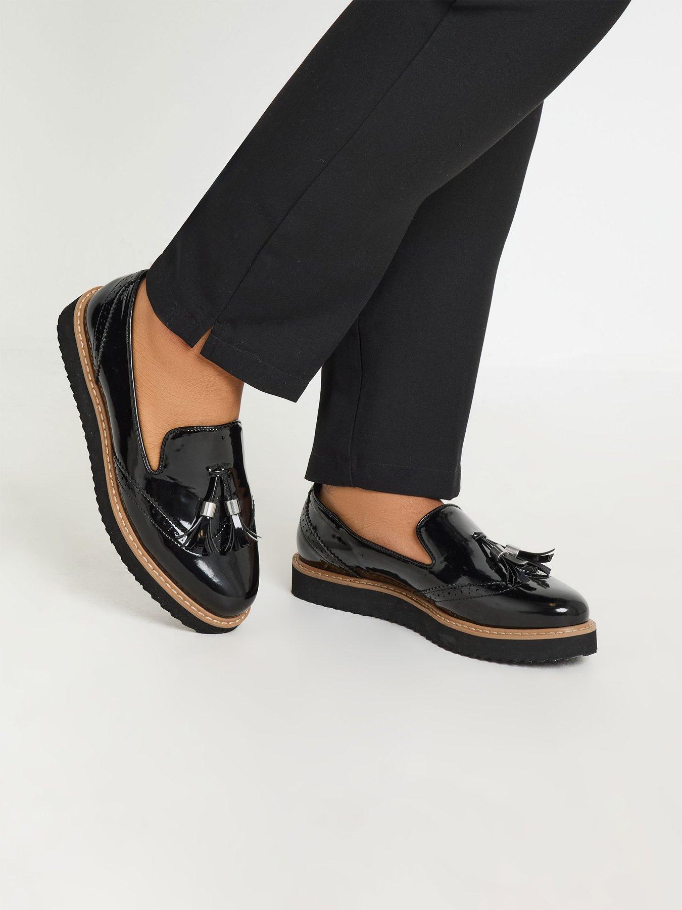  image of yours-extra-wide-fit-brogued-tassel-loafer
