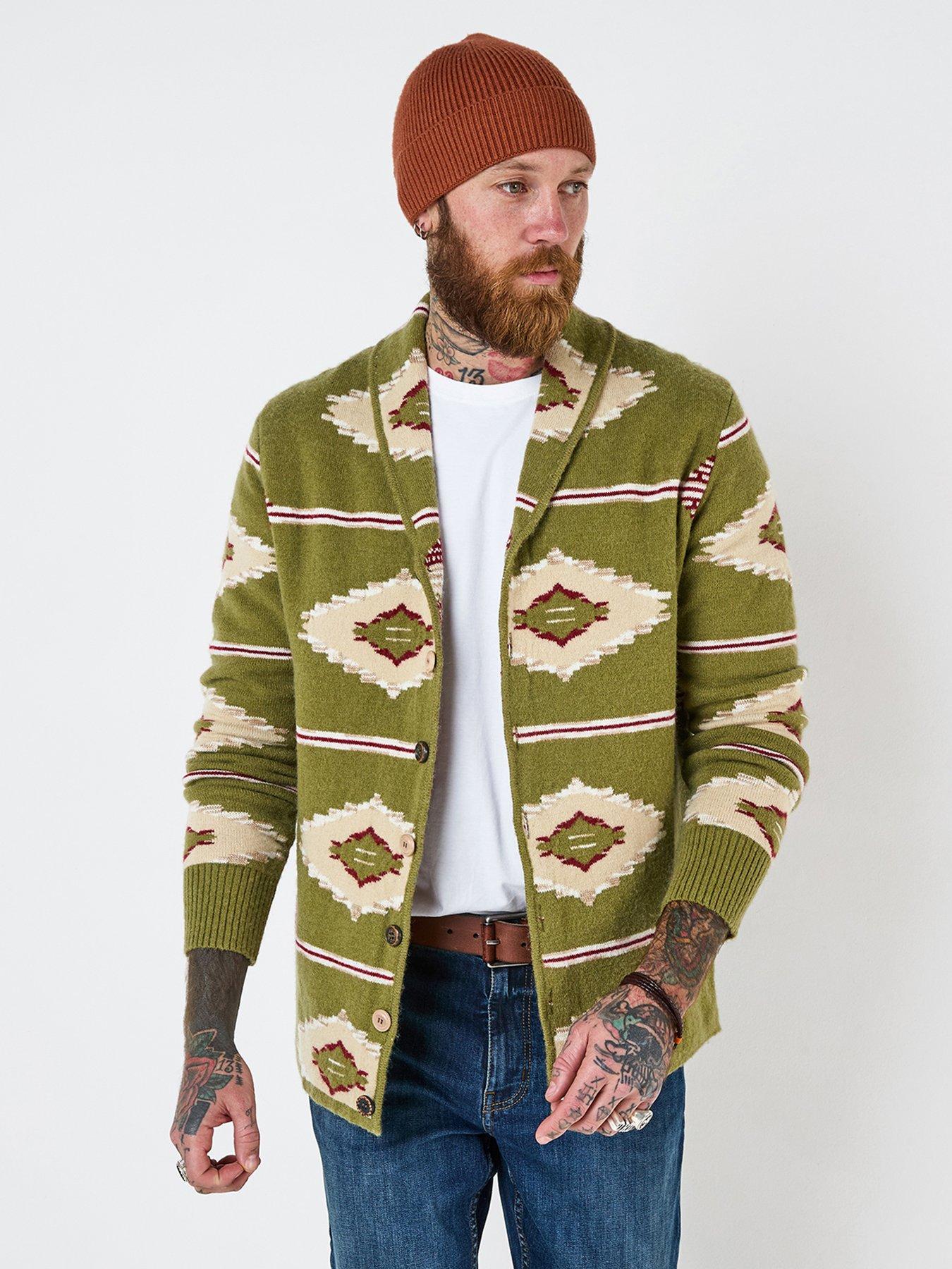 joe-browns-amazing-aztec-knitted-cardigan-green