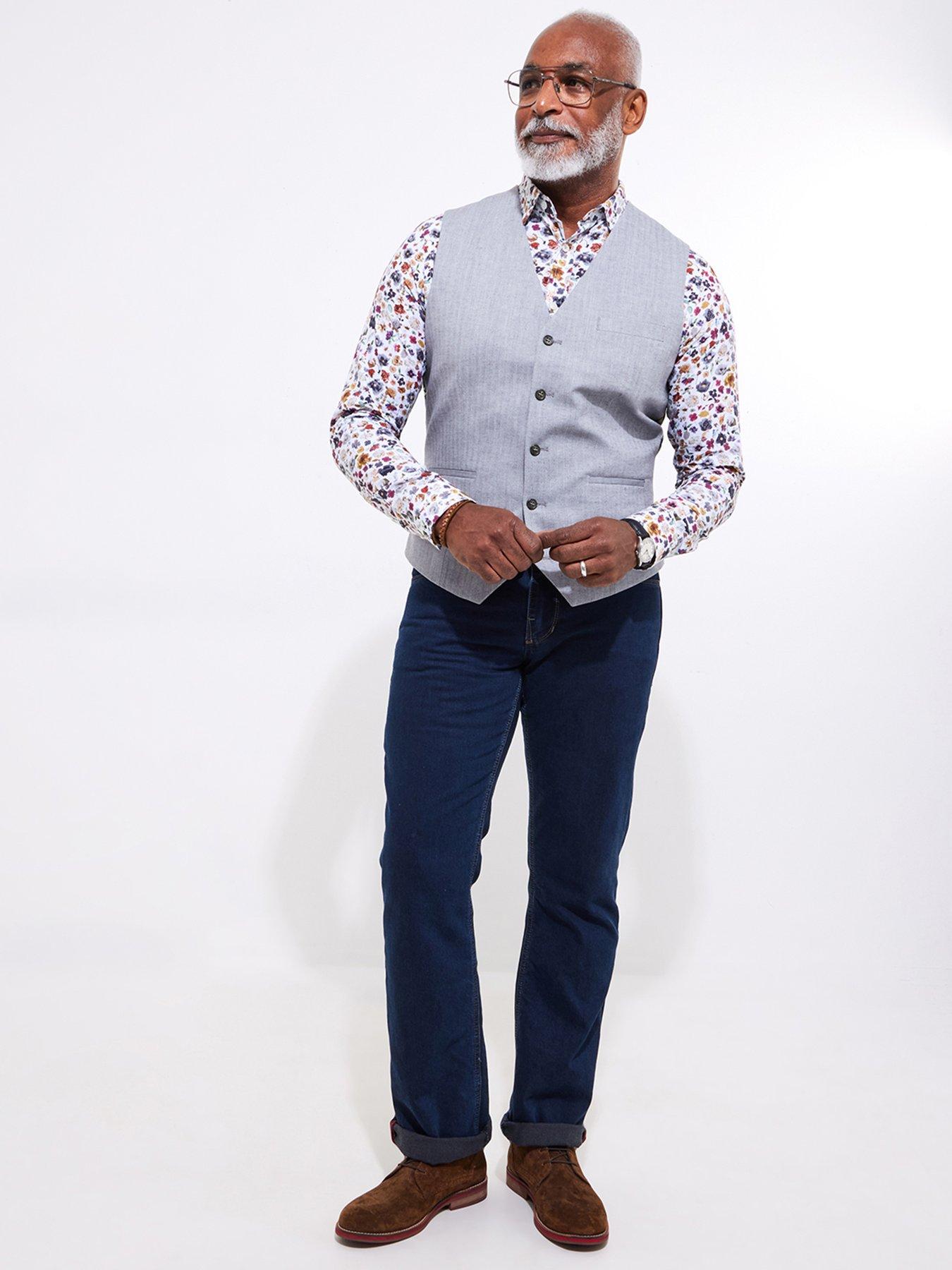 Image 2 of 6 of Joe Browns Sensational Suave Suit Waistcoat - Grey
