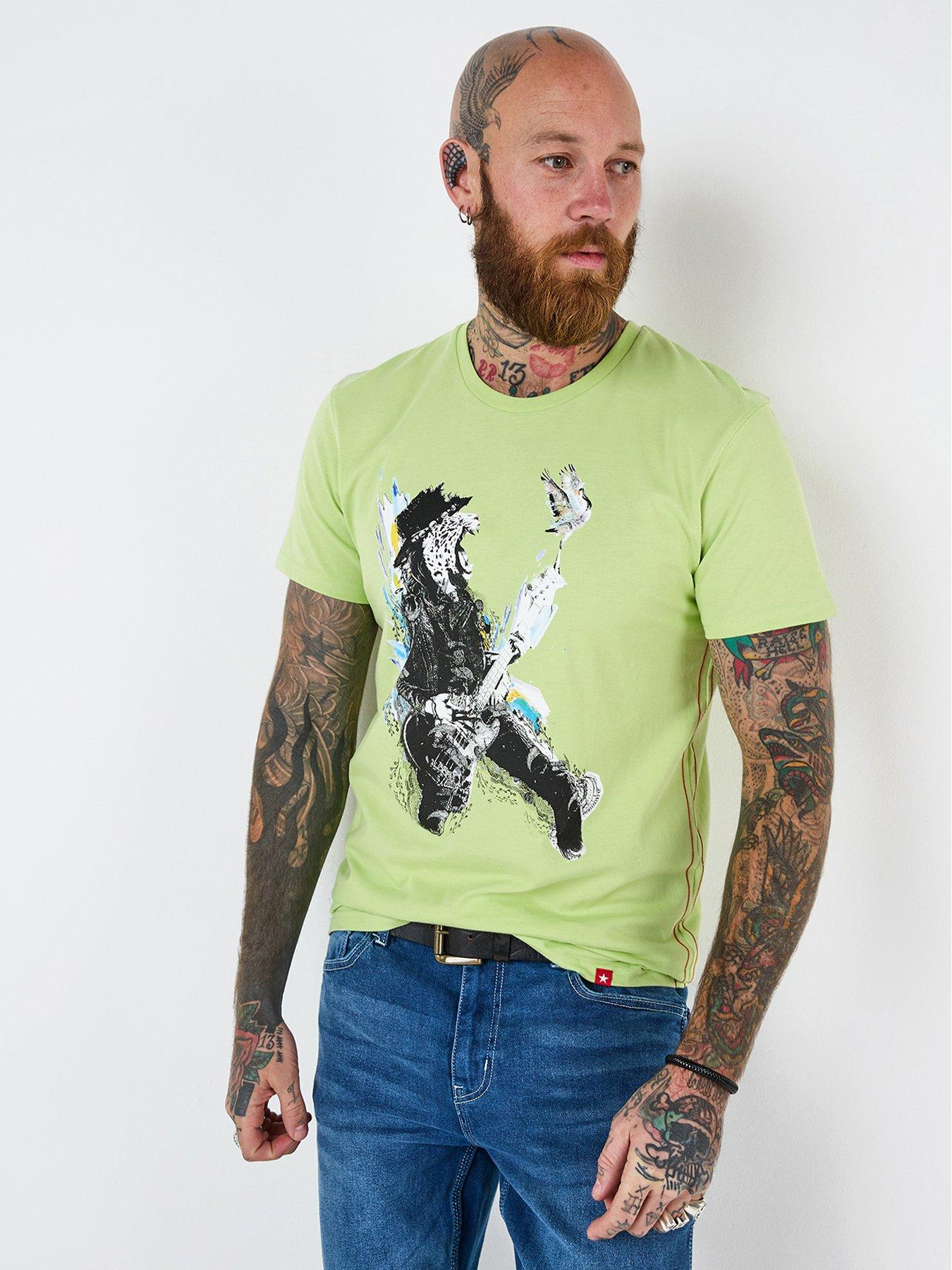 undefined Rocking Cheetah T-shirt - Light Green