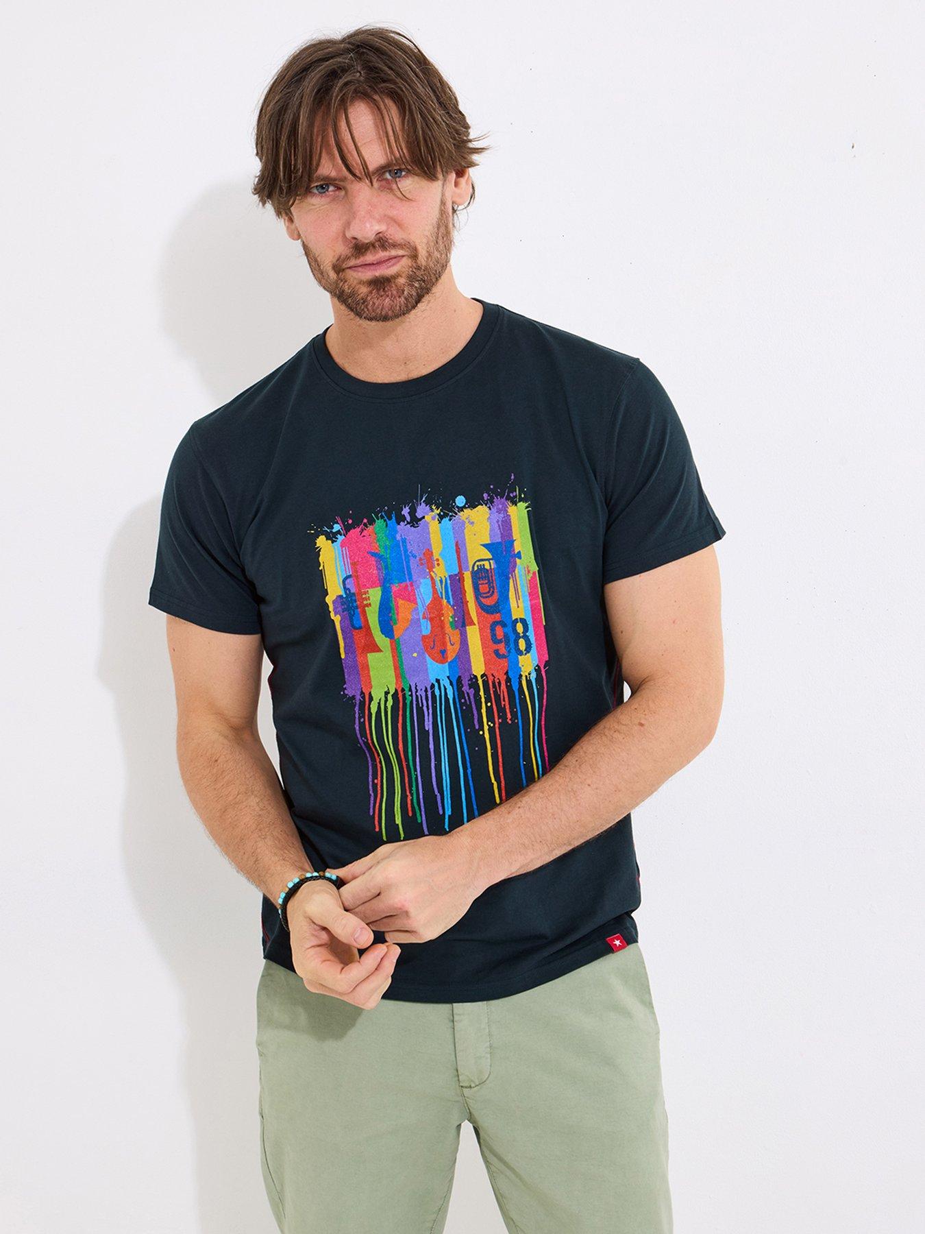 undefined Drippy Jazz T-Shirt - Navy