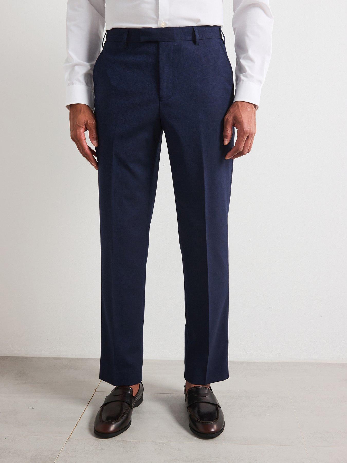 Image 1 of 6 of Skopes Caspian Tailored Fit Suit Trousers - Navy