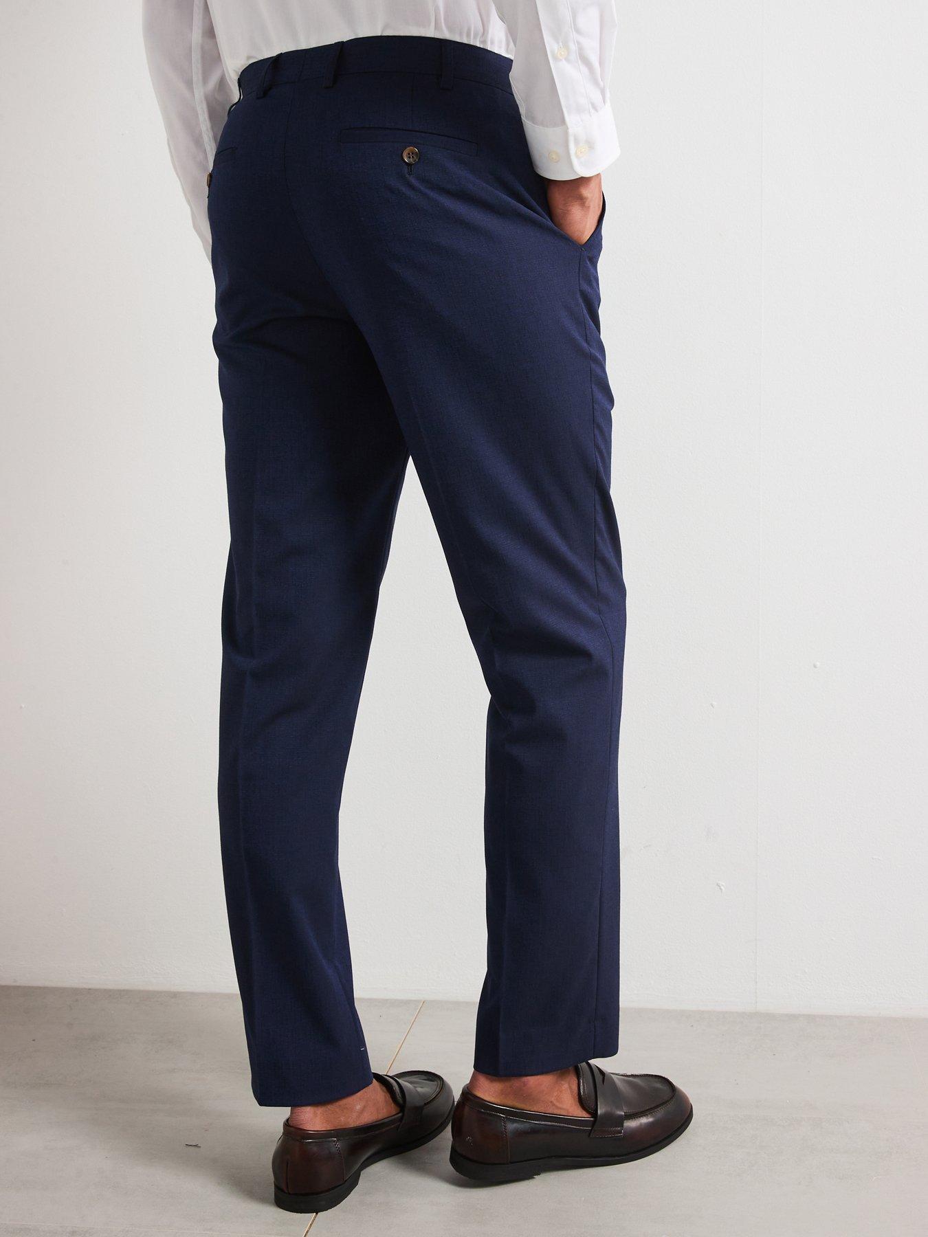  image of skopes-caspian-tailored-fit-suit-trousers-navy