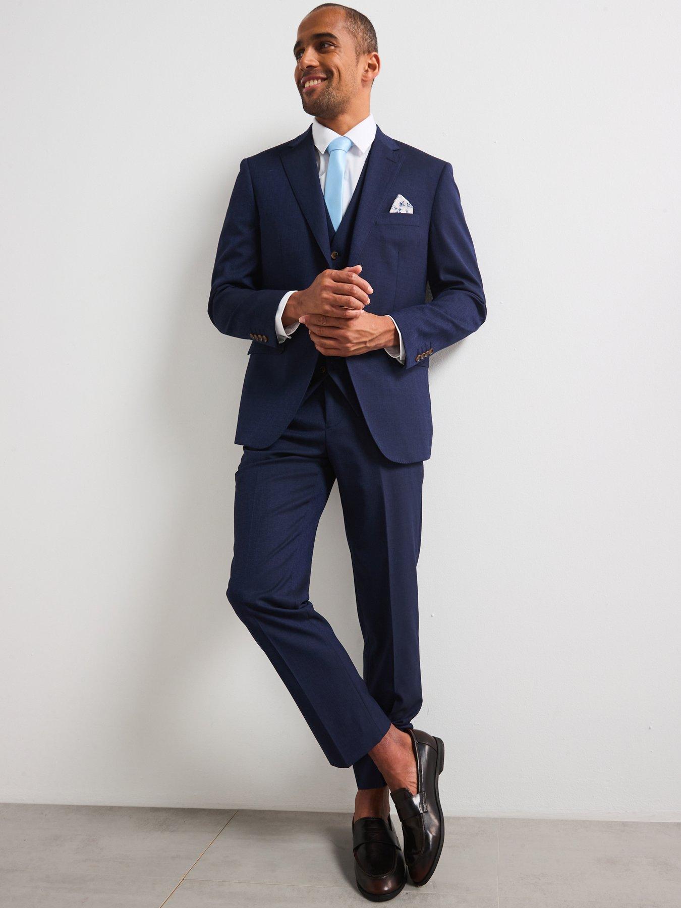 Image 3 of 6 of Skopes Caspian Tailored Fit Suit Trousers - Navy