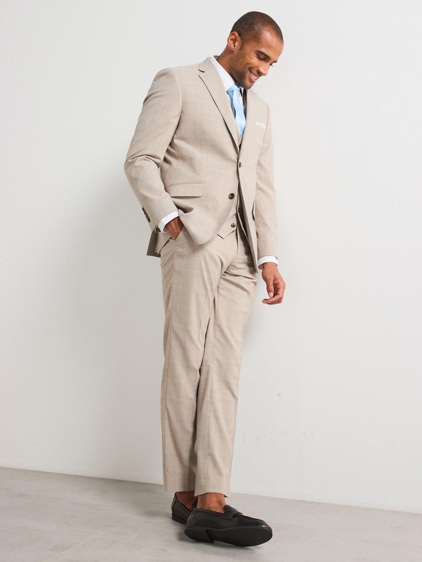 Image 3 of 6 of Skopes Tailored Fit Charlie Suit Jacket - Beige