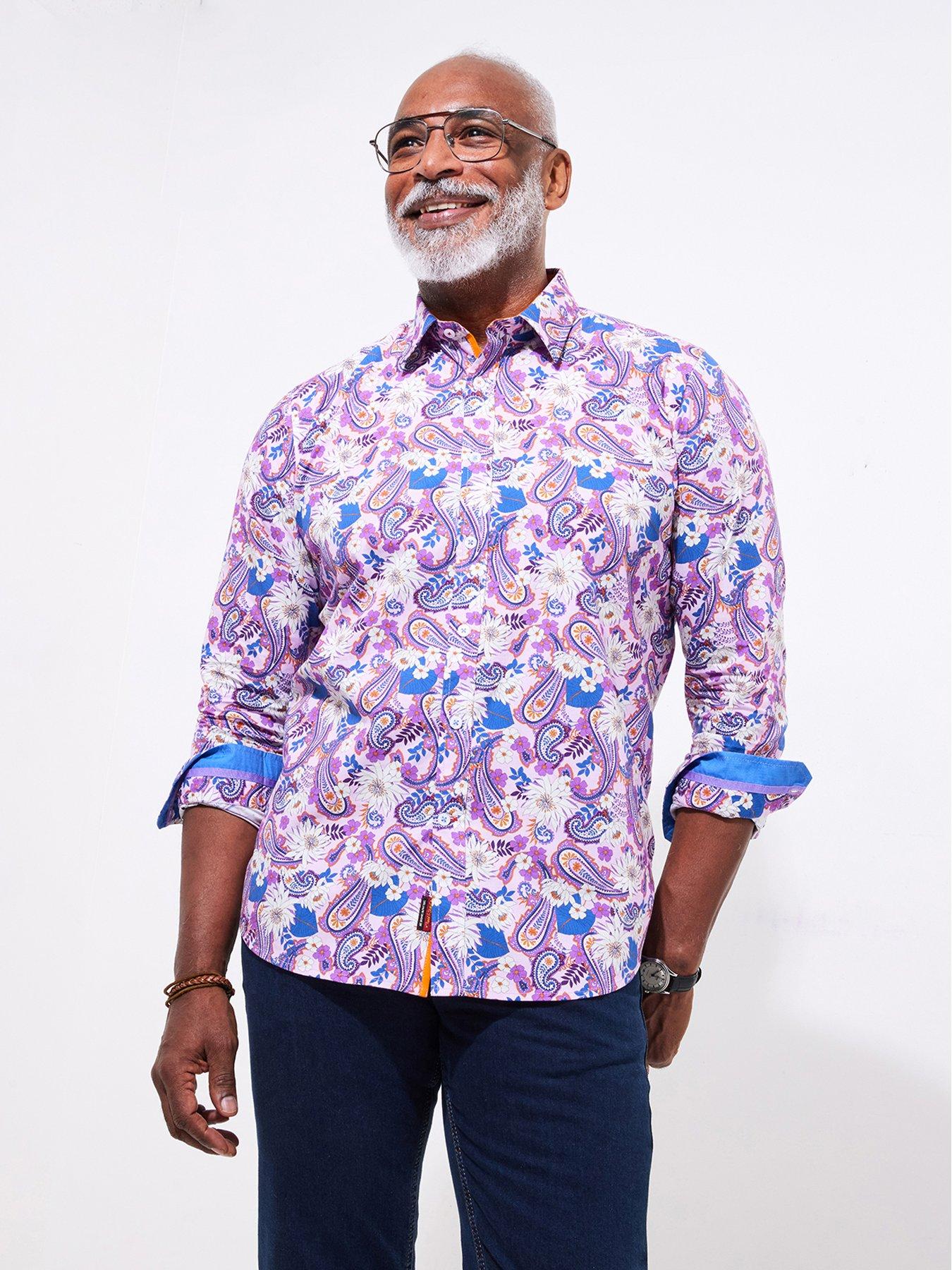  image of joe-browns-cracking-combination-long-sleeve-shirt-multi