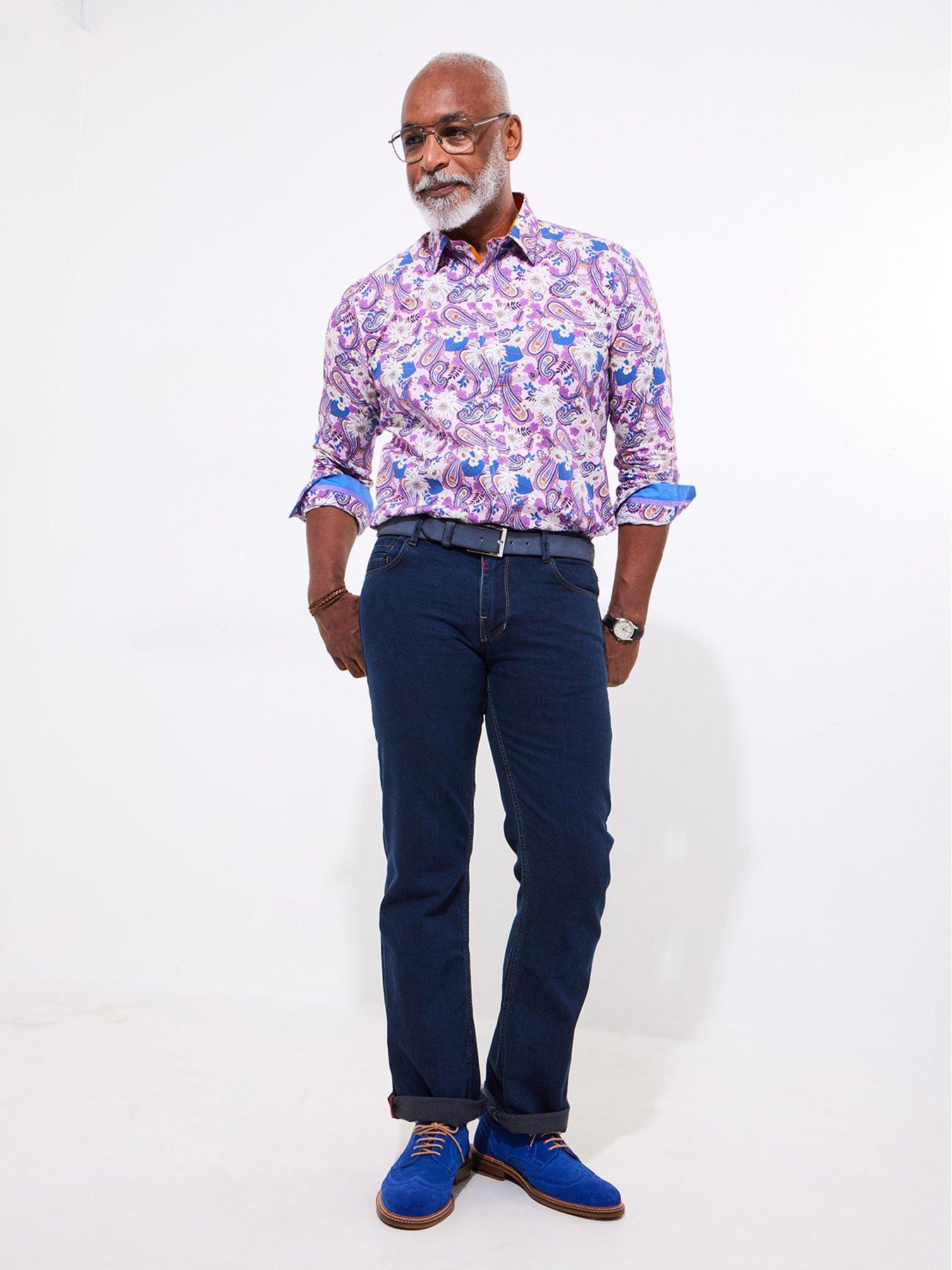  image of joe-browns-cracking-combination-long-sleeve-shirt-multi