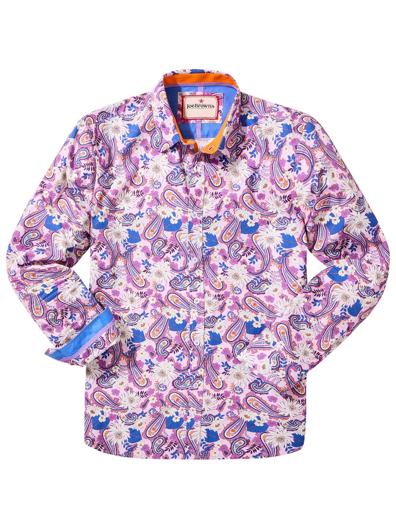  image of joe-browns-cracking-combination-long-sleeve-shirt-multi