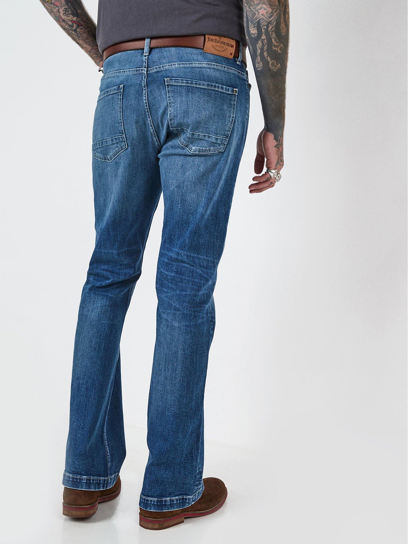  image of joe-browns-brilliant-bootcut-jeans-mid-wash
