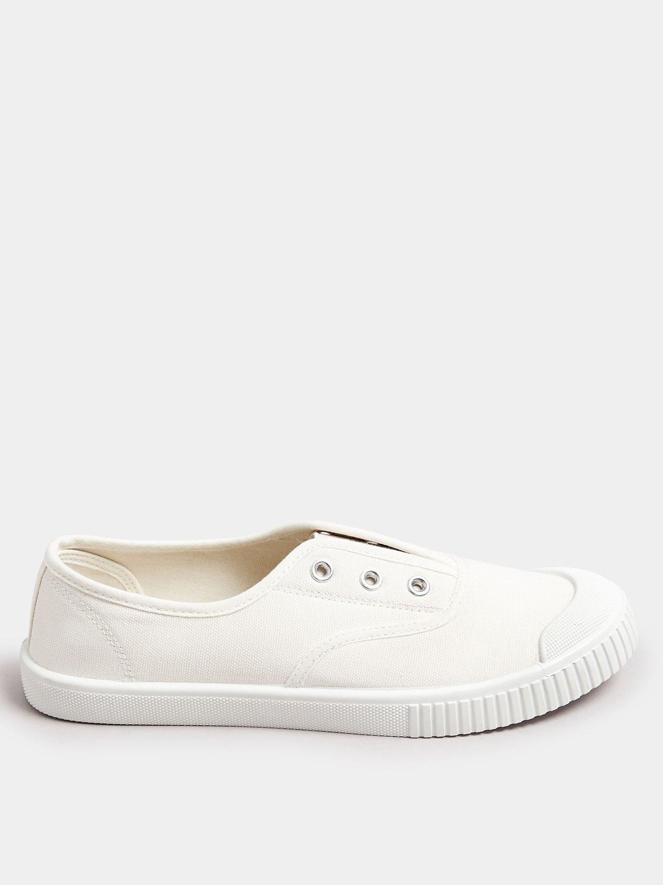undefined Wide Fit Lace-less Pumps - Cream