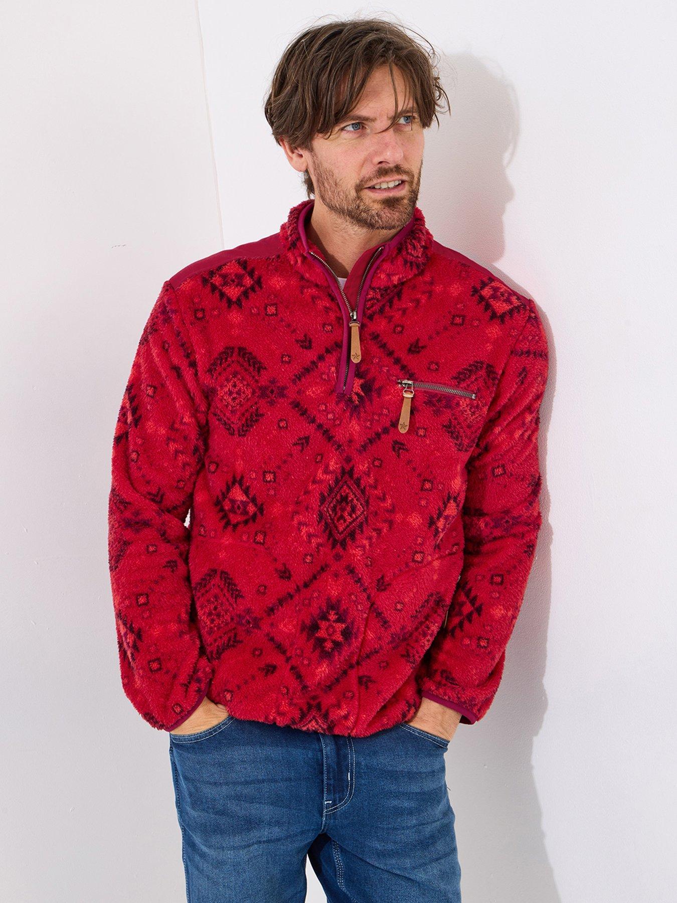 Joe Browns Fleece Check Funnel Neck Top - acquista su