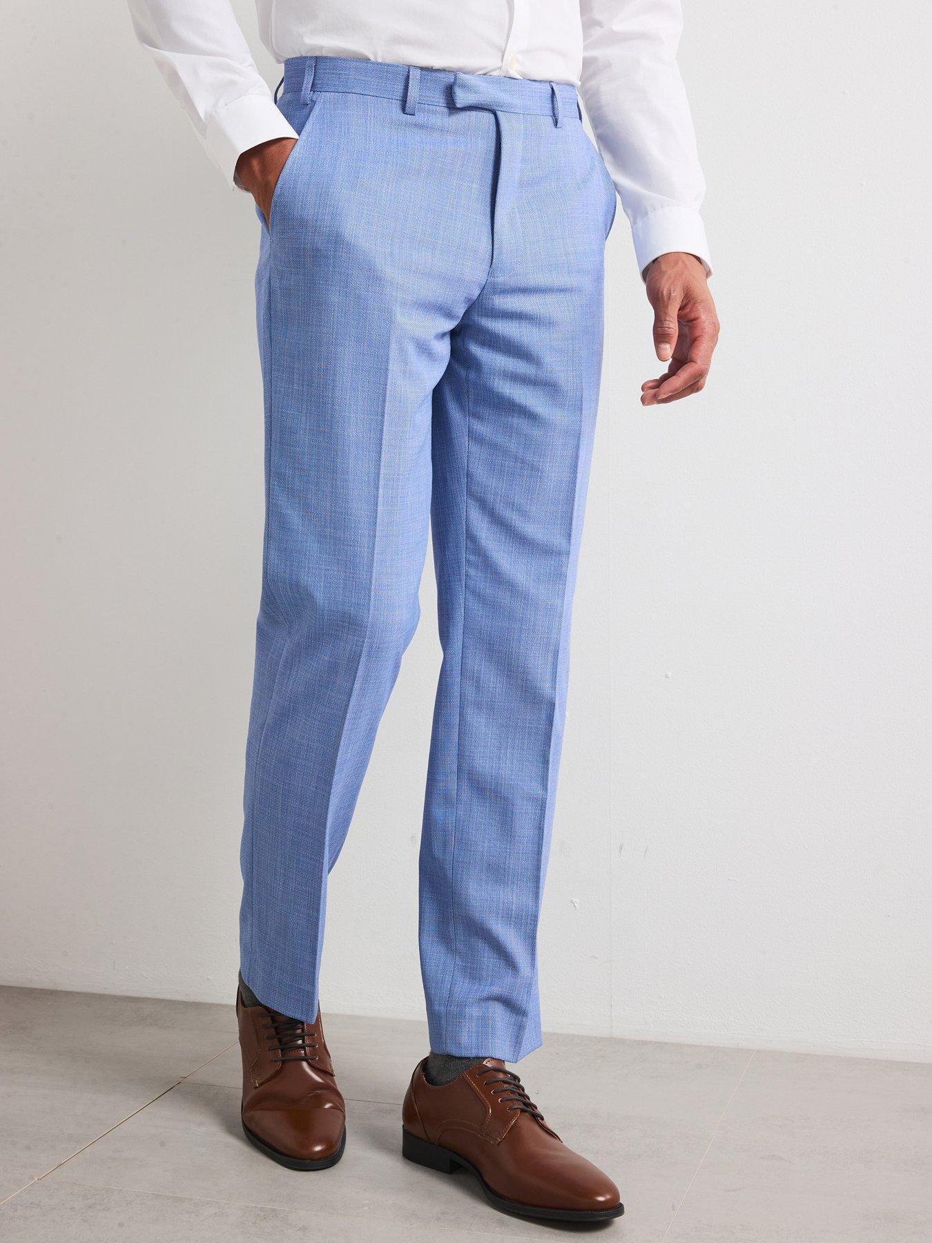 undefined Redding Tailored Fit Suit Trousers - Blue
