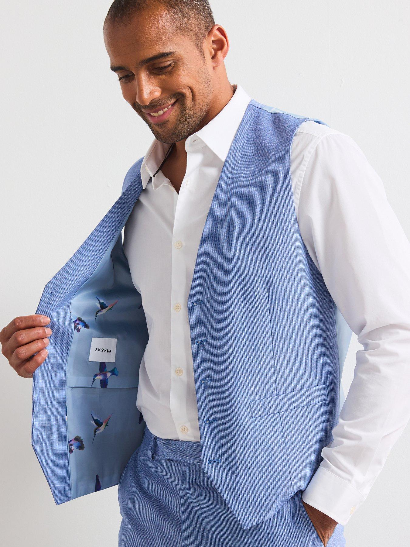 Image 5 of 6 of Skopes Redding Standard Fit Waistcoat - Blue