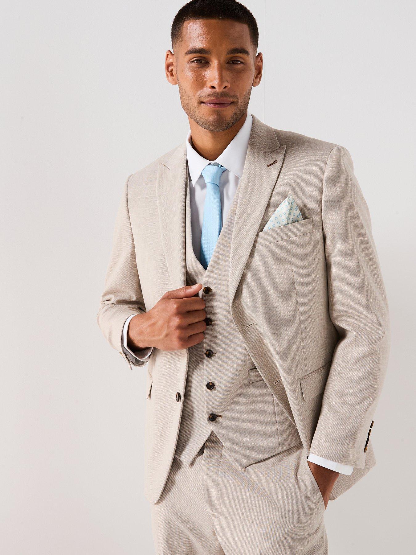 Image 1 of 6 of Skopes Redding Tailored Fit Suit Jacket - Beige