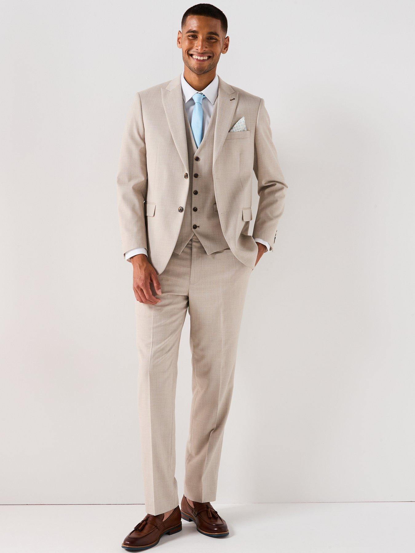 Image 3 of 6 of Skopes Redding Tailored Fit Suit Jacket - Beige