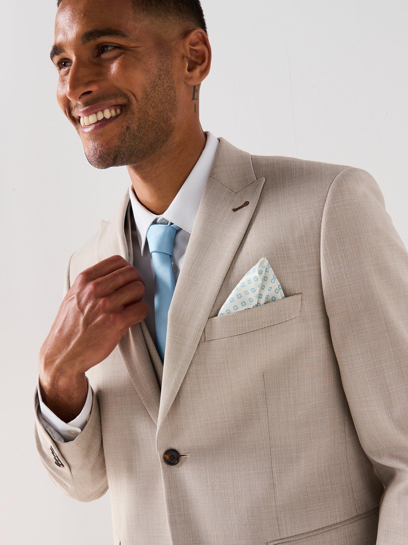 Image 4 of 6 of Skopes Redding Tailored Fit Suit Jacket - Beige