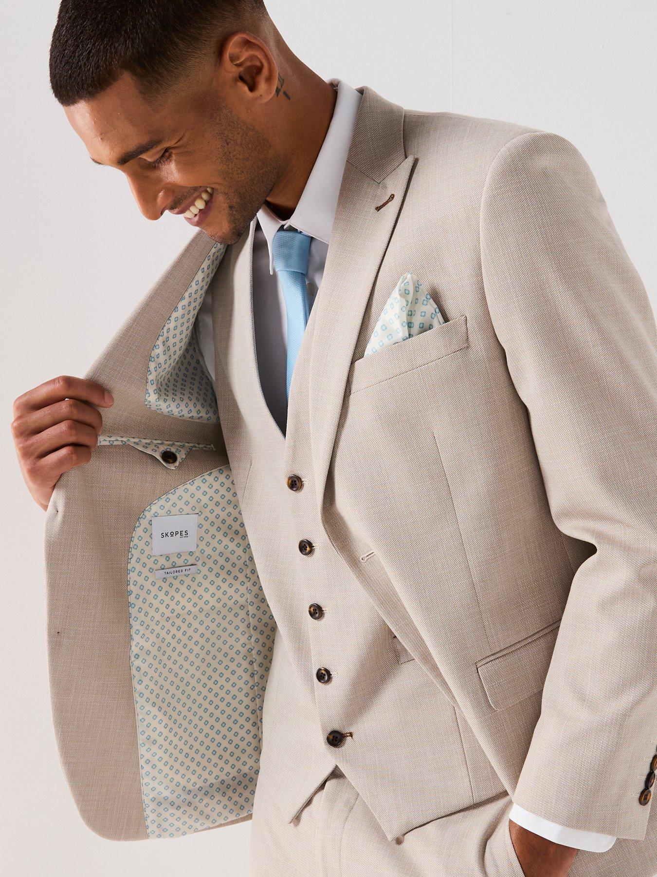 Image 6 of 6 of Skopes Redding Tailored Fit Suit Jacket - Beige