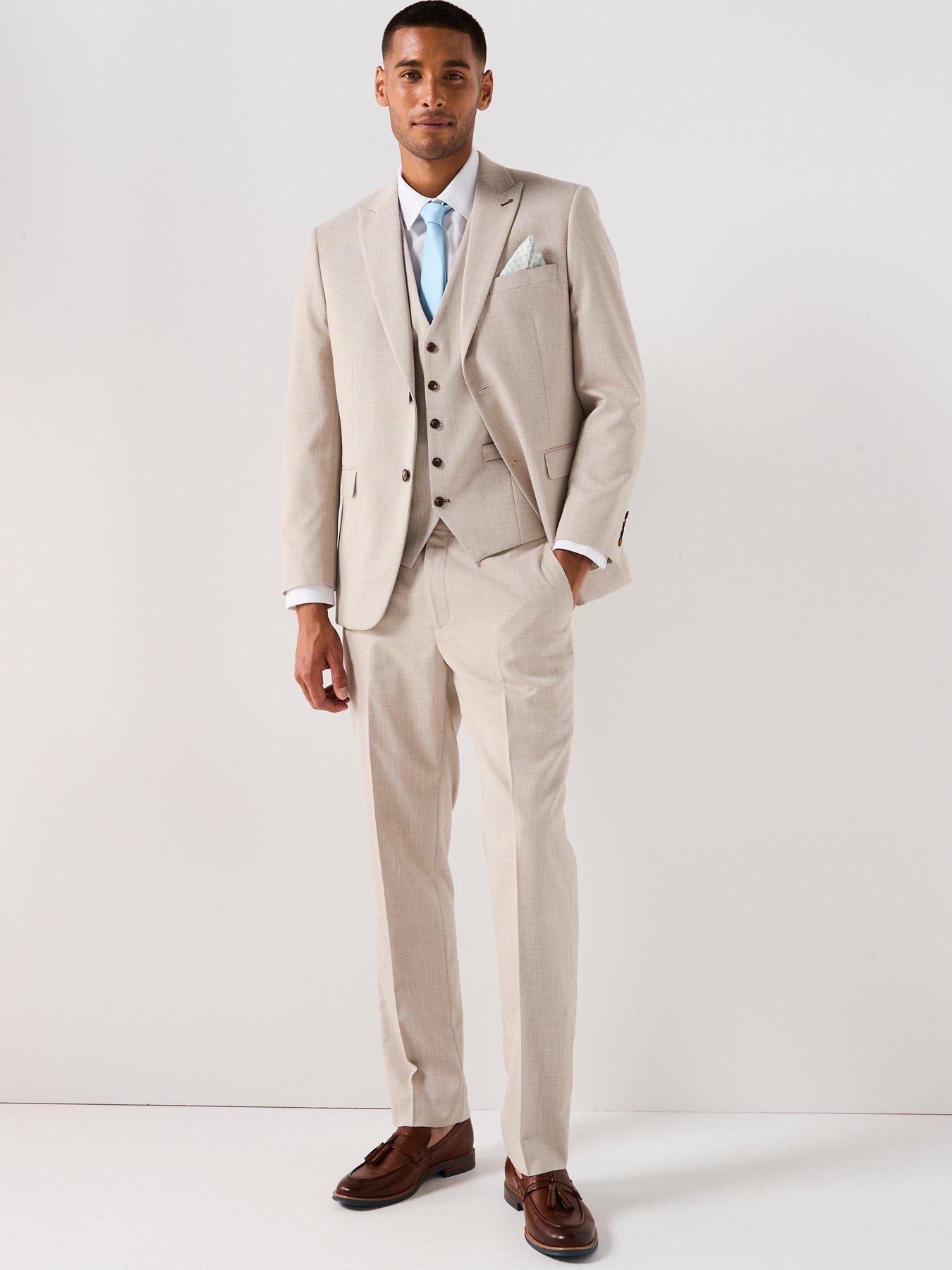 Image 3 of 5 of Skopes Redding Tailored Fit Suit Trousers - Beige