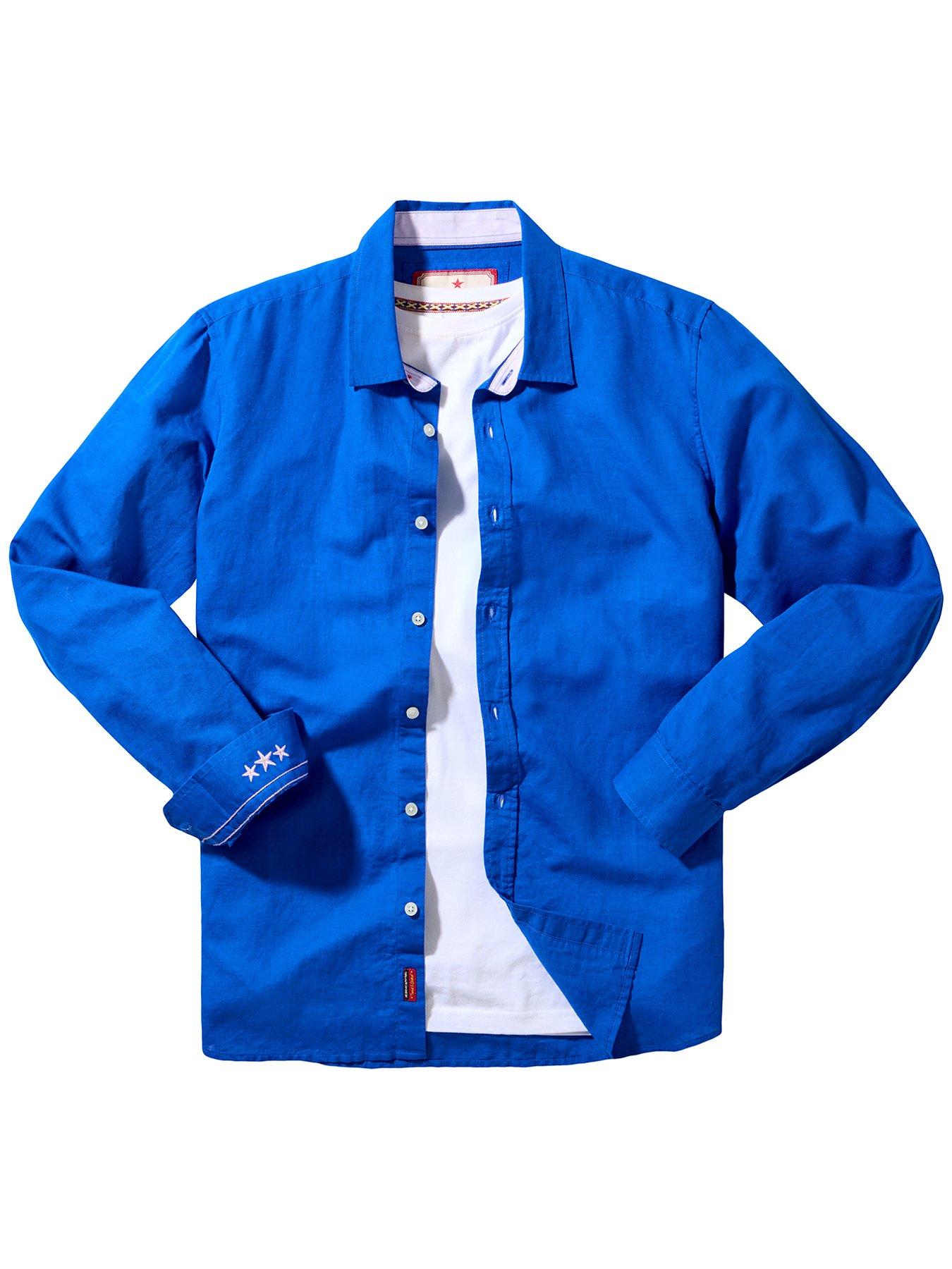  image of joe-browns-sensational-summer-shirt-blue