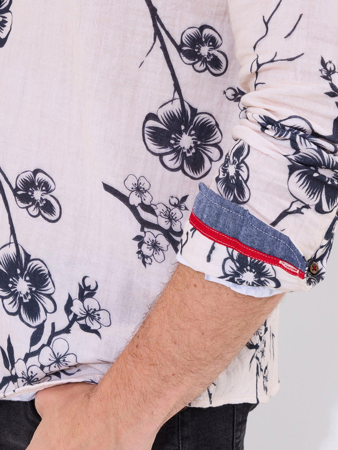  image of joe-browns-brilliant-long-sleeve-blossom-shirt-cream