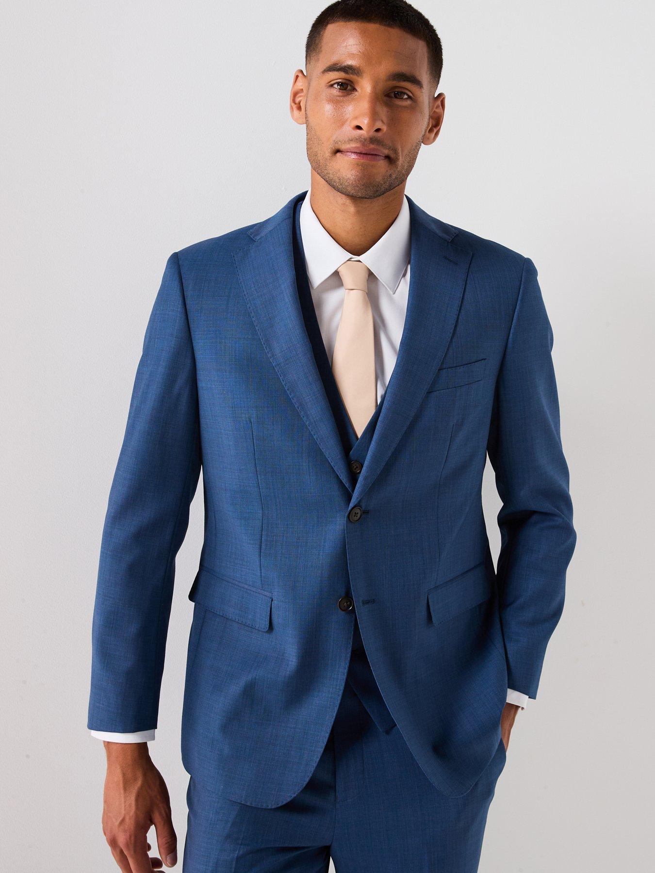 Skopes Remo Tailored Fit Suit Jacket - Blue