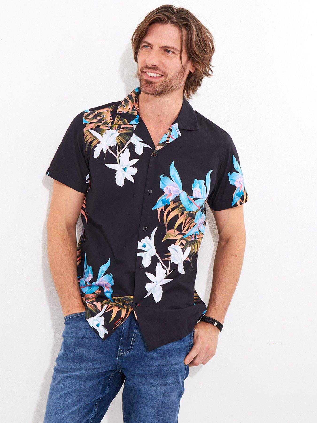 undefined Taste Of Tropics Short Sleeve Shirt - Black