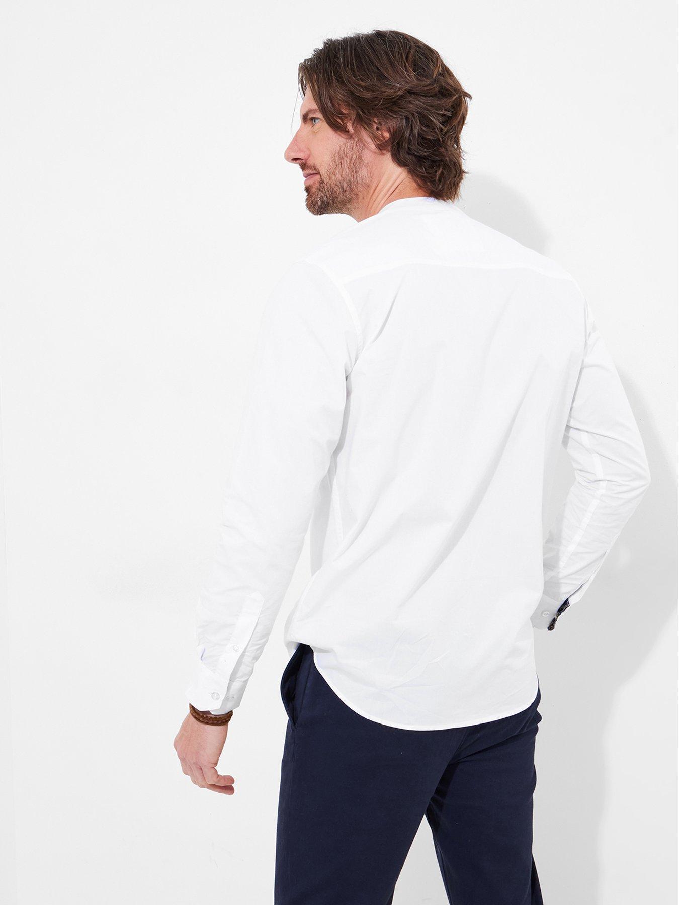  image of joe-browns-glorious-grandad-long-sleeve-shirt-white