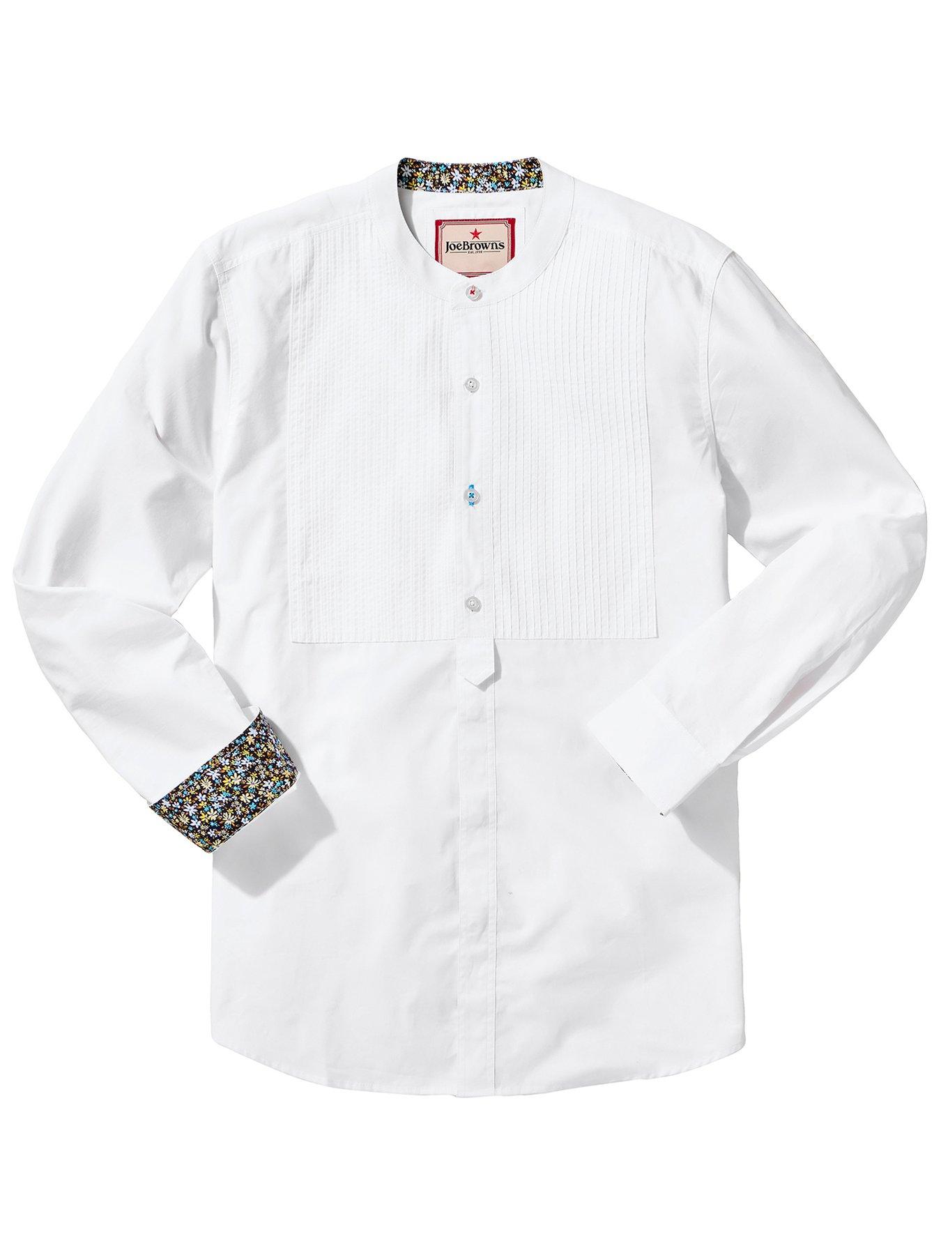  image of joe-browns-glorious-grandad-long-sleeve-shirt-white