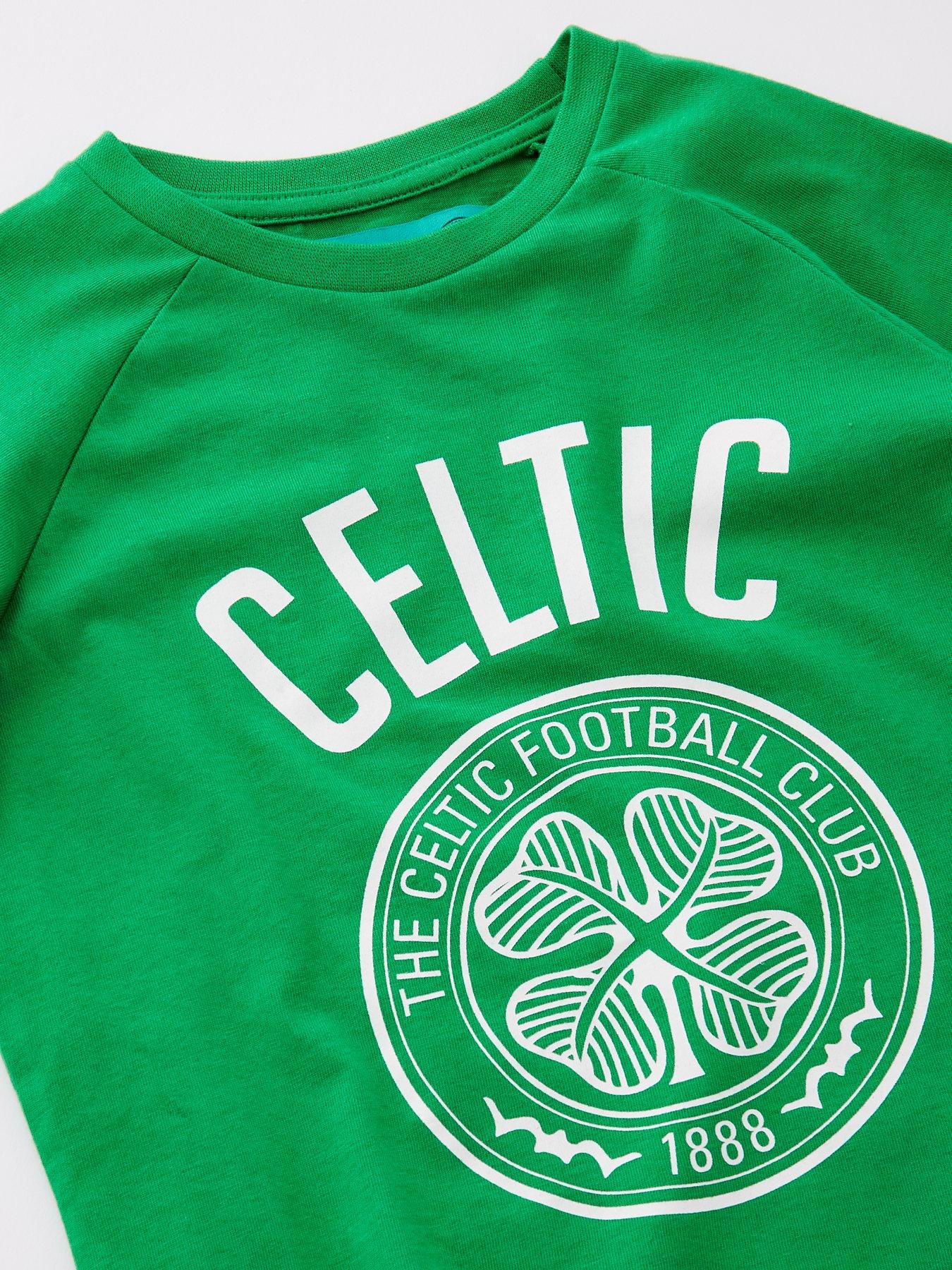 Image 3 of 4 of Celtics FC Celtic FC Football Short Sleeve Pyjamas - Green