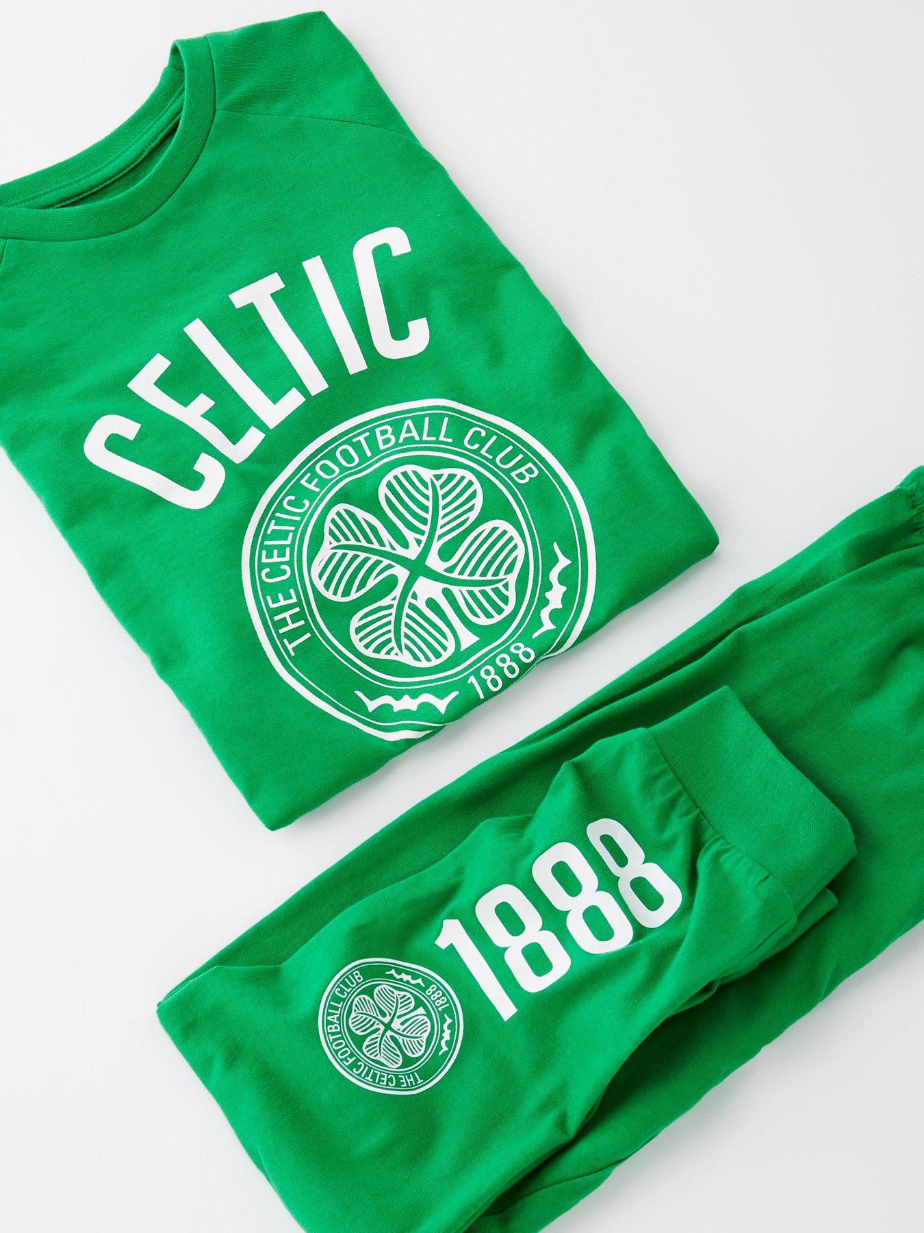 Image 4 of 4 of Celtics FC Celtic FC Football Short Sleeve Pyjamas - Green