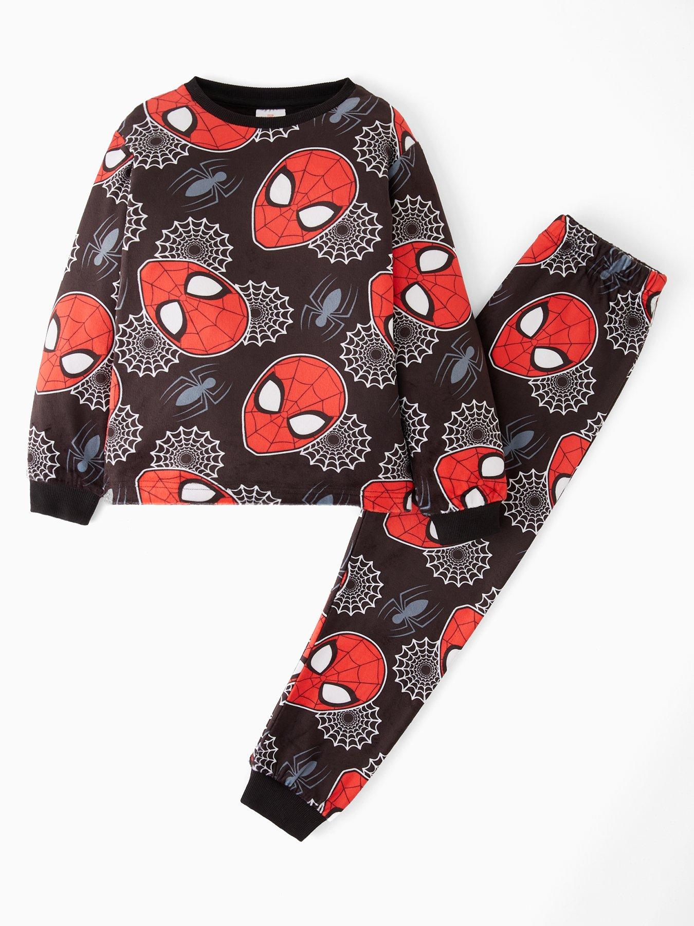 spiderman-supersoft-fleece-pyjamas-red