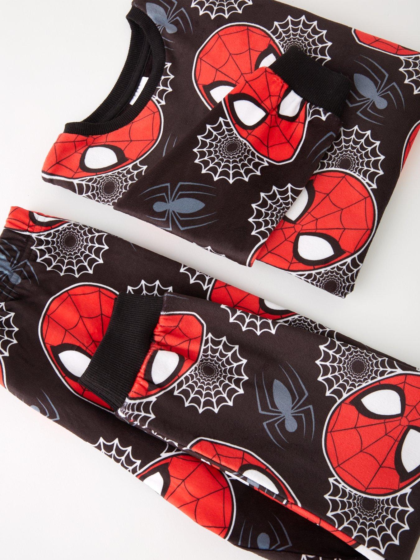 Image 4 of 4 of The Very Collection Spiderman Supersoft Fleece Pyjamas - Red