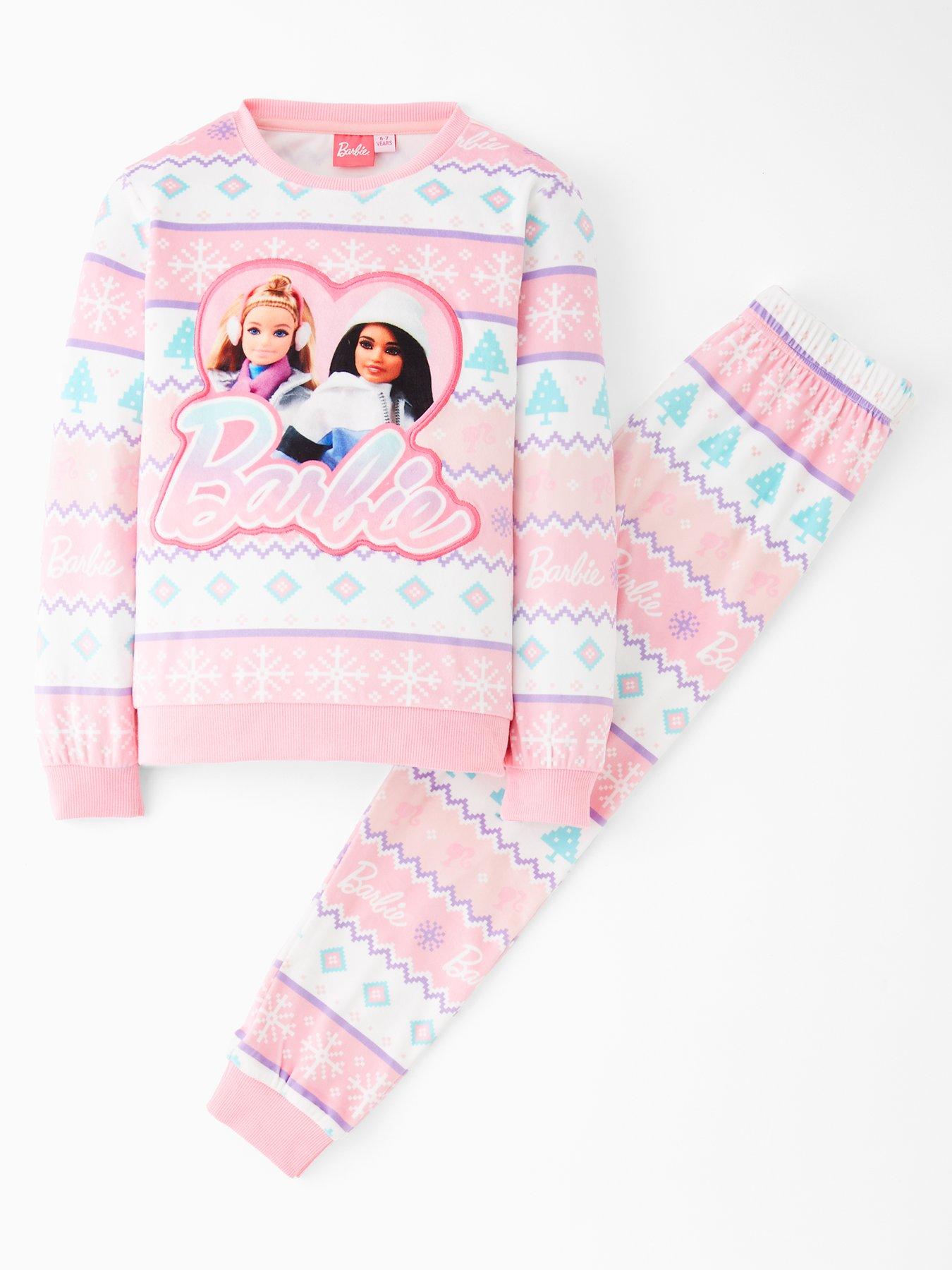 barbie-fairisle-fleece-pyjamas-pink