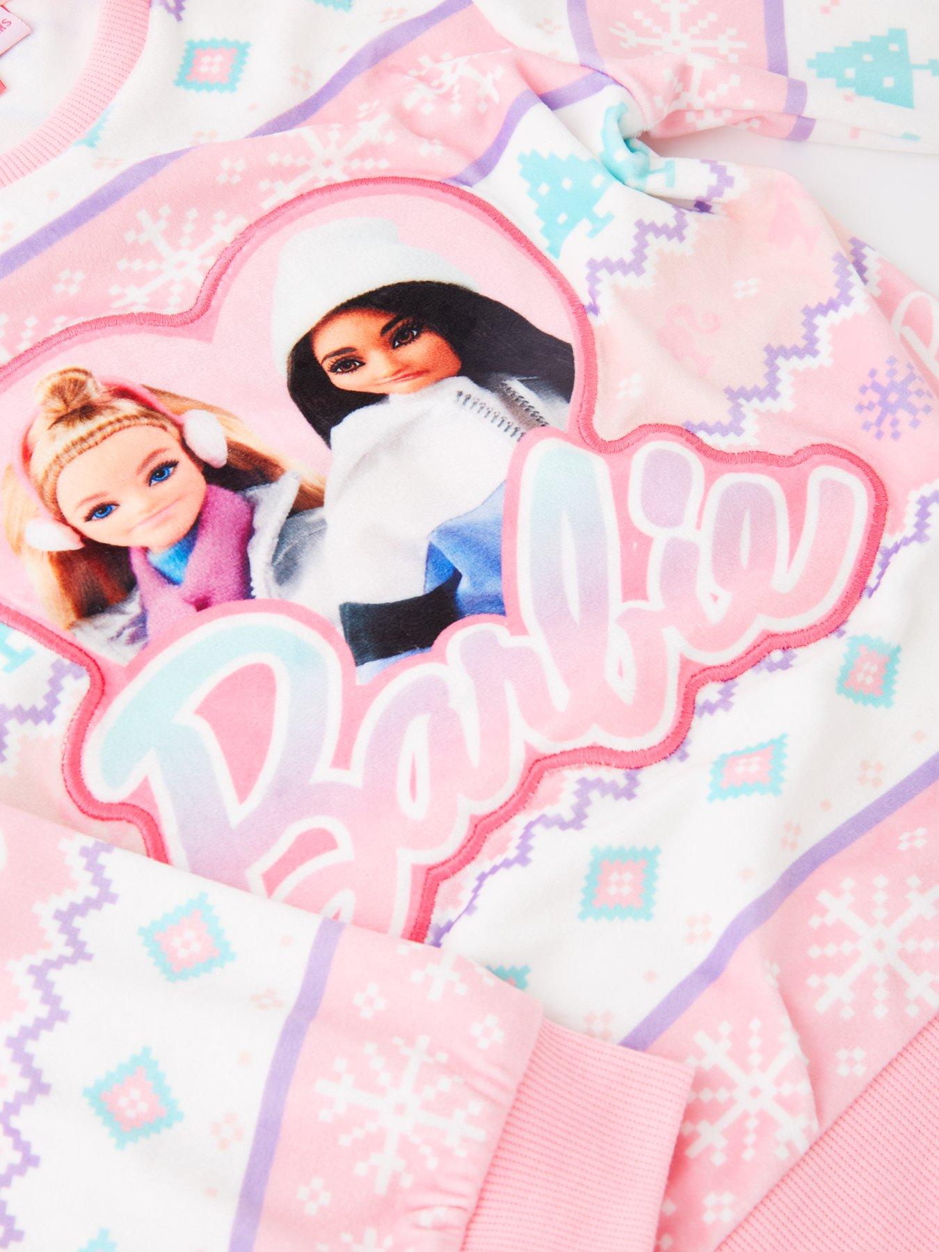 Image 3 of 4 of Barbie Fairisle Fleece Pyjamas - Pink