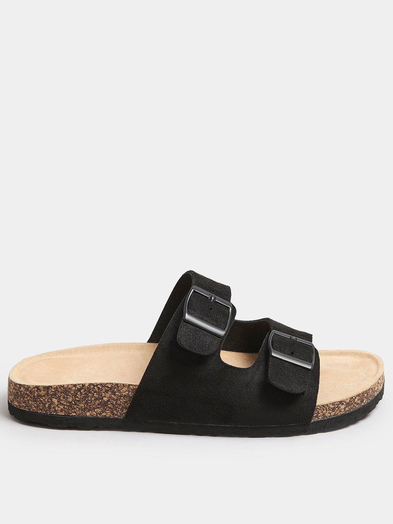 yours-extra-wide-fit-double-buckle-footbed-sandal