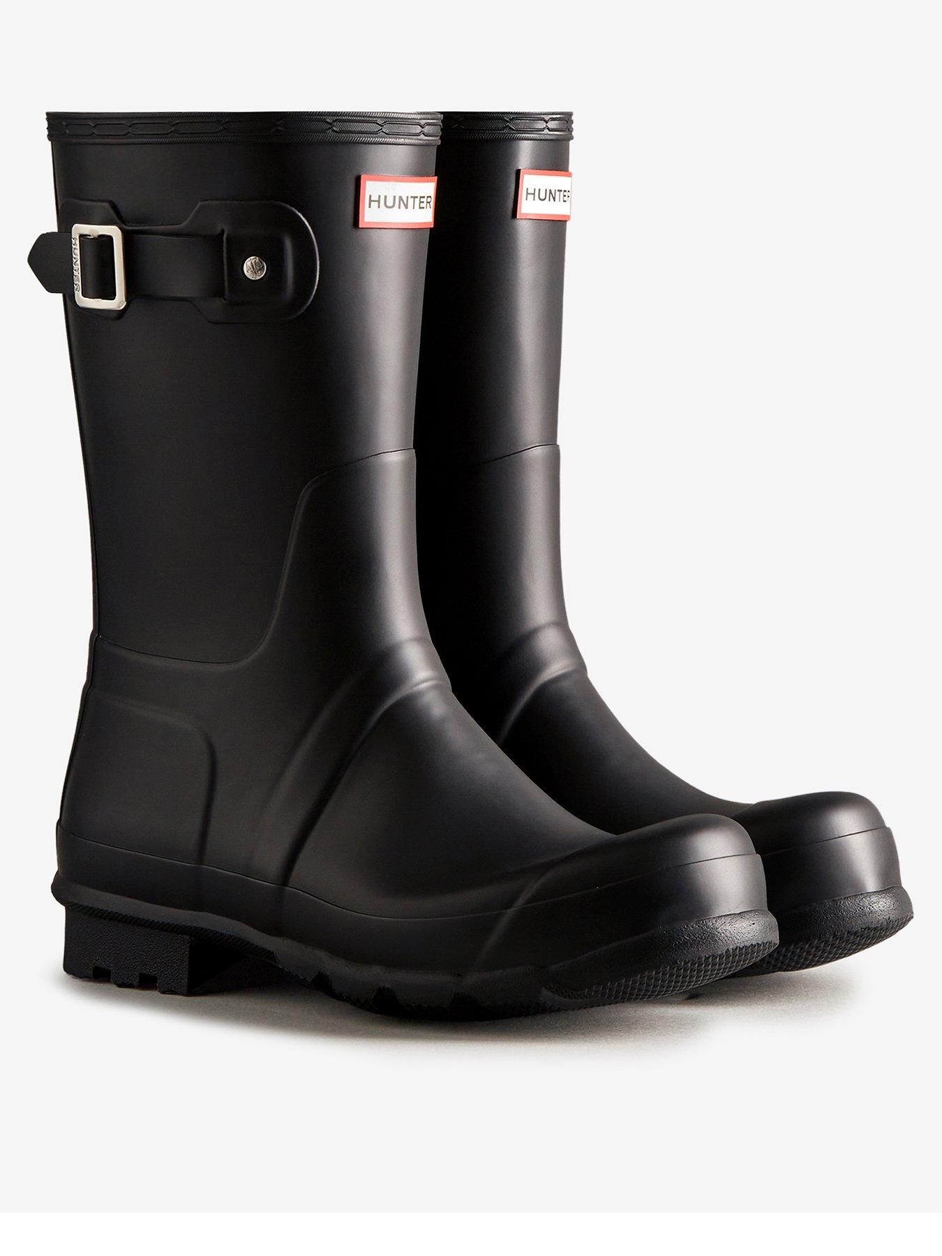 Hunter Mens Original Short Boots - Black
