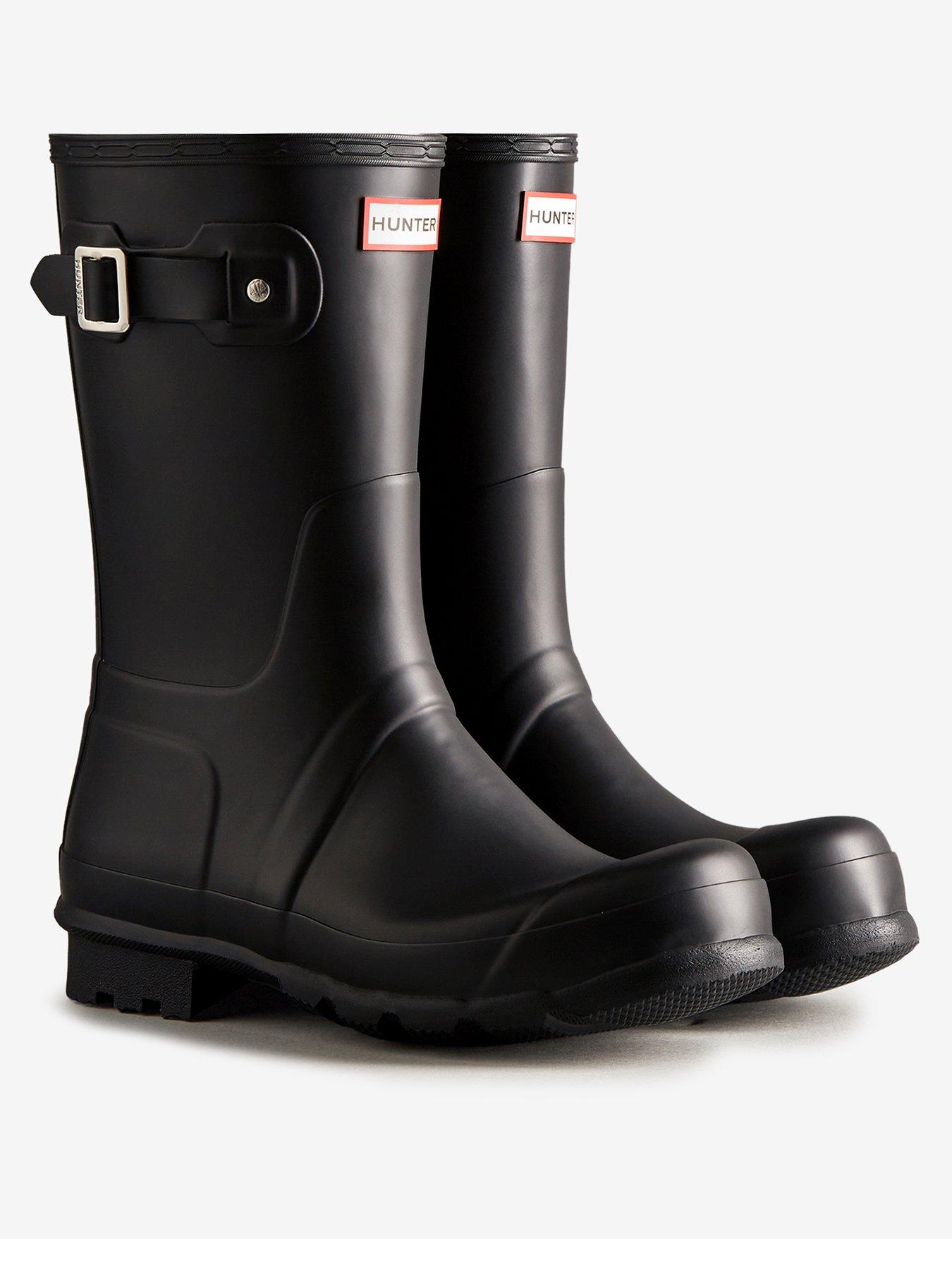stillFront image of hunter-mens-original-short-boots-black