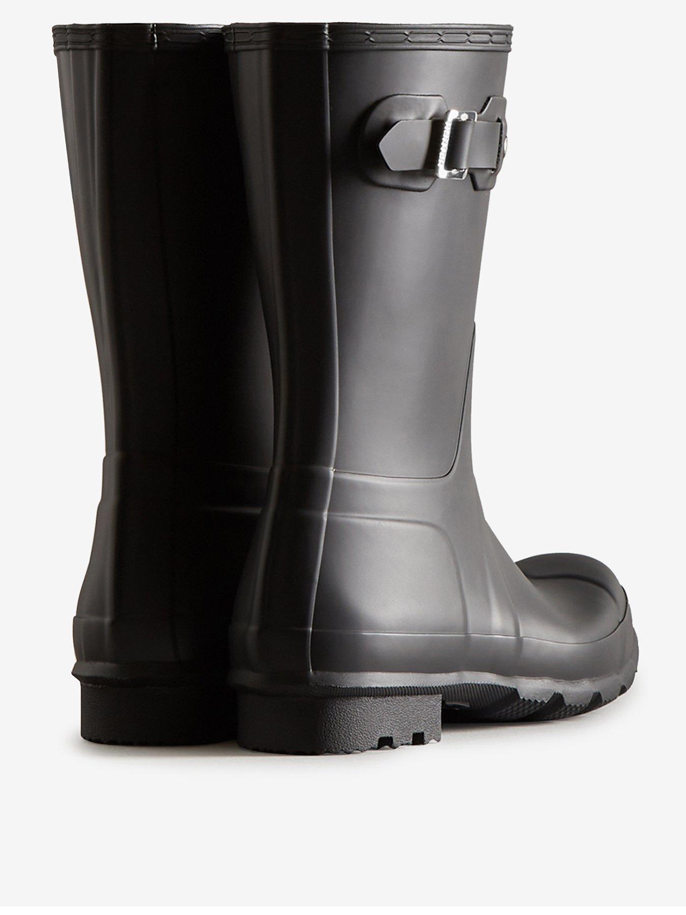  image of hunter-mens-original-short-boots-black