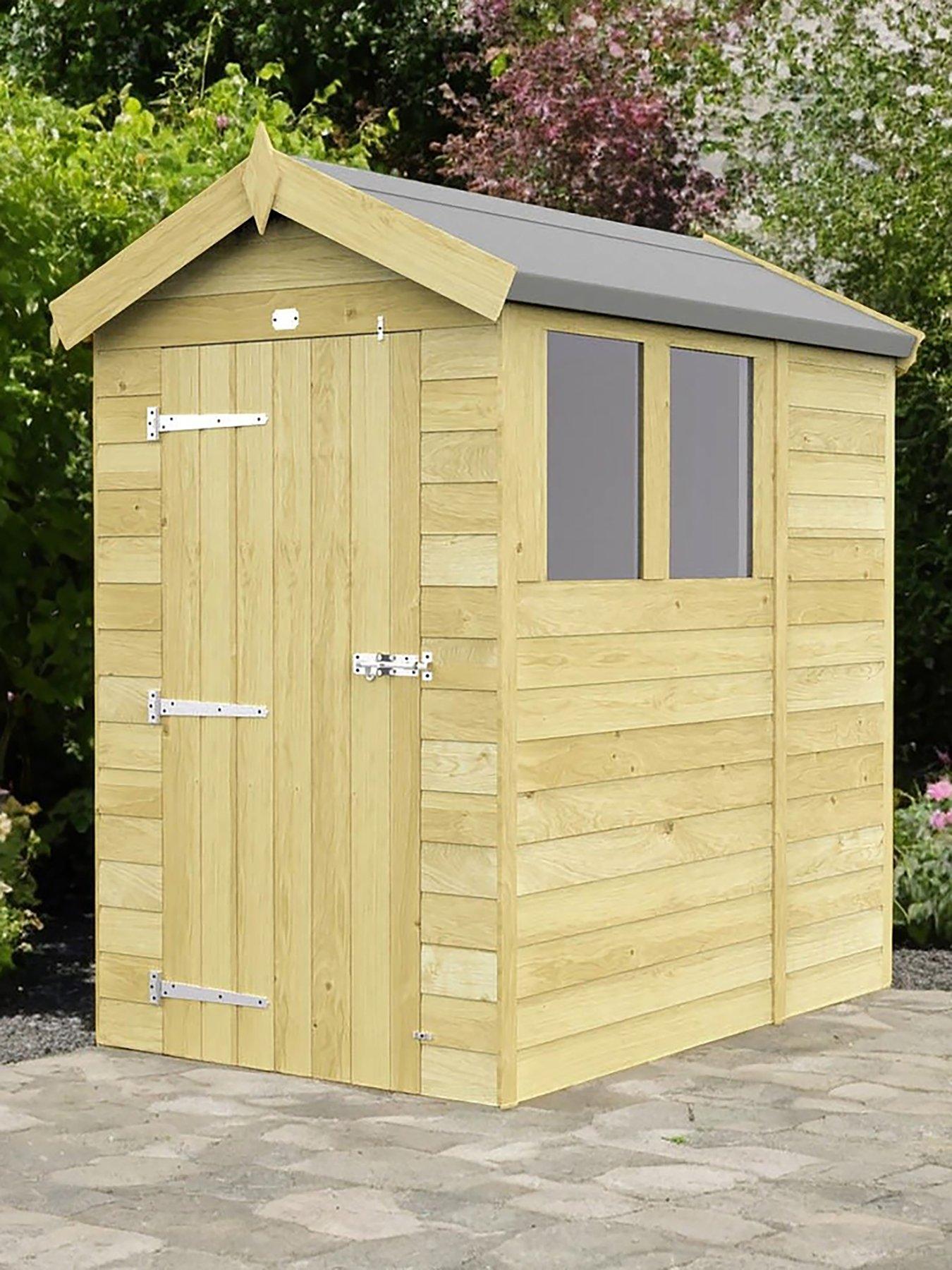  image of diy-sheds-4-x-6-apex-shed-shiplap-pressure-treated