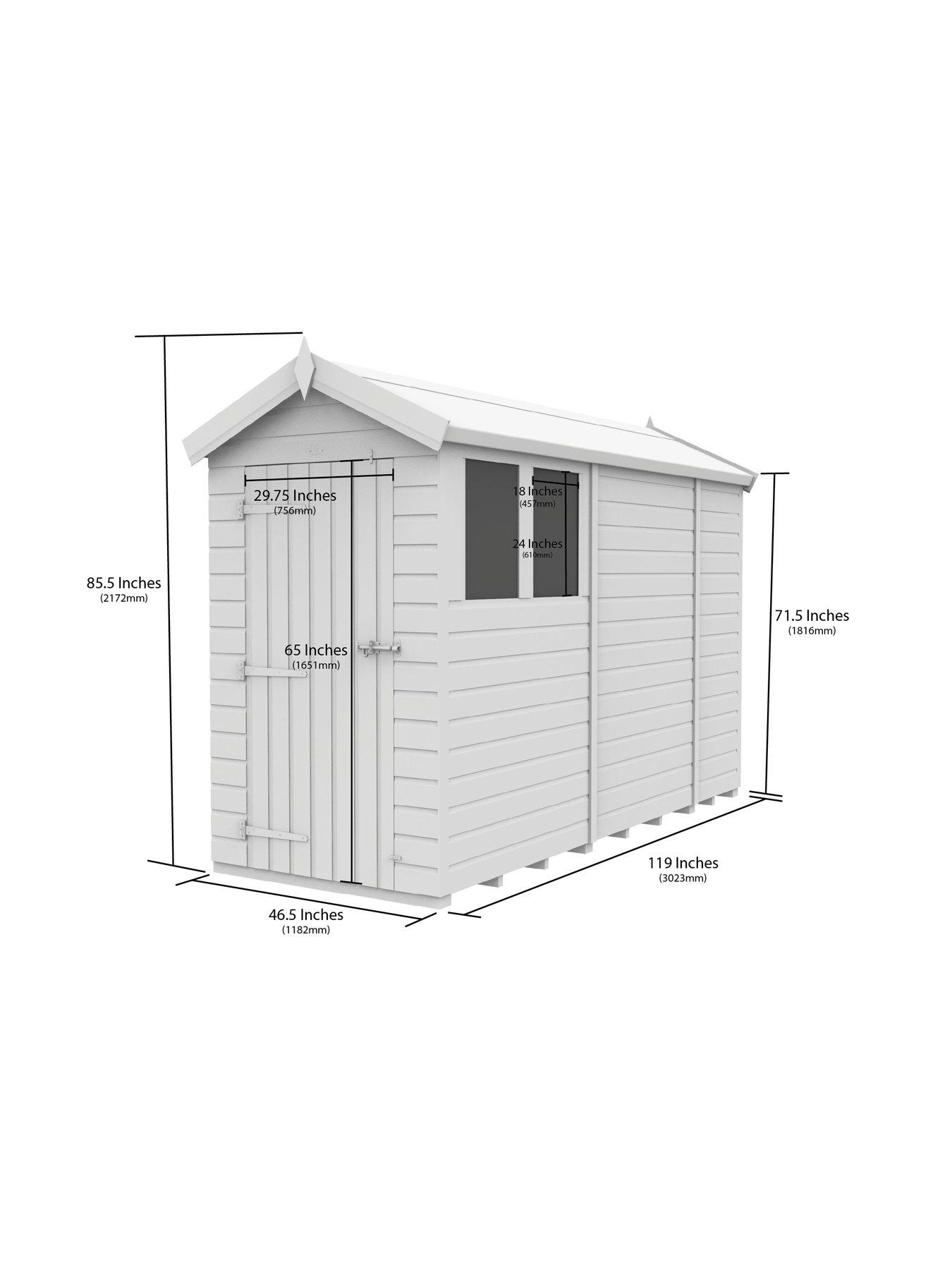  image of diy-sheds-4-x-10-apex-shed-shiplap-pressure-treated