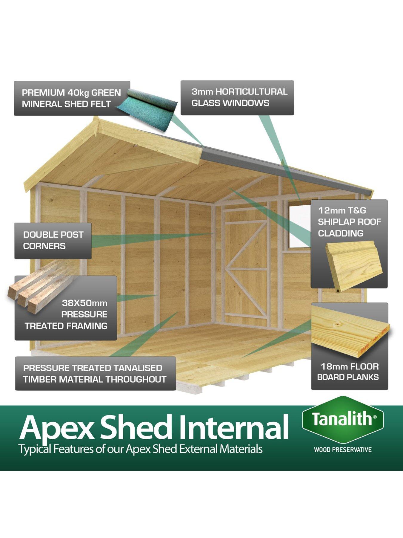  image of diy-sheds-4-x-10-apex-shed-shiplap-pressure-treated