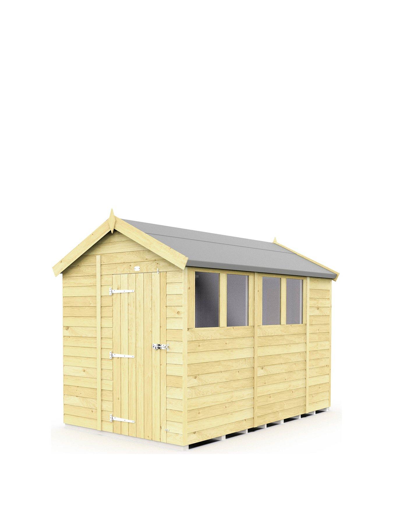  image of diy-sheds-6-x-10-apex-shed-shiplap-pressure-treated