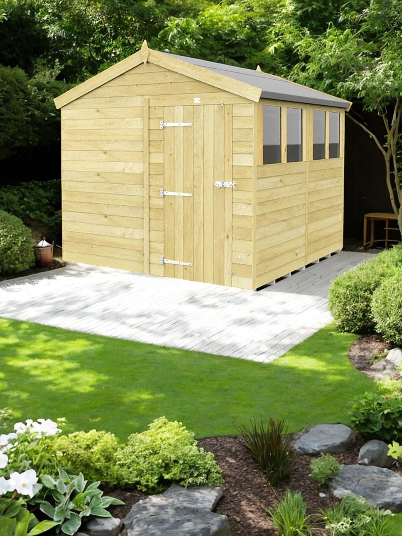  image of diy-sheds-8-x-8-apex-shed-shiplap-pressure-treated