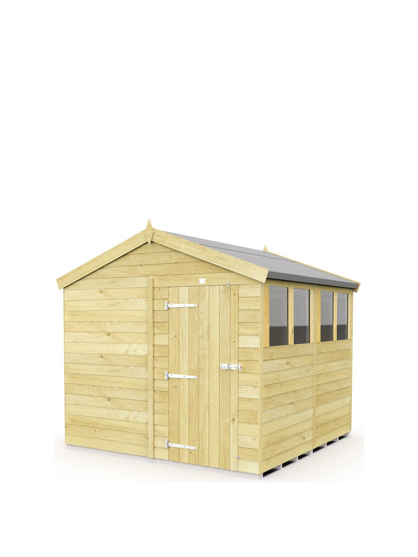 image of diy-sheds-8-x-8-apex-shed-shiplap-pressure-treated