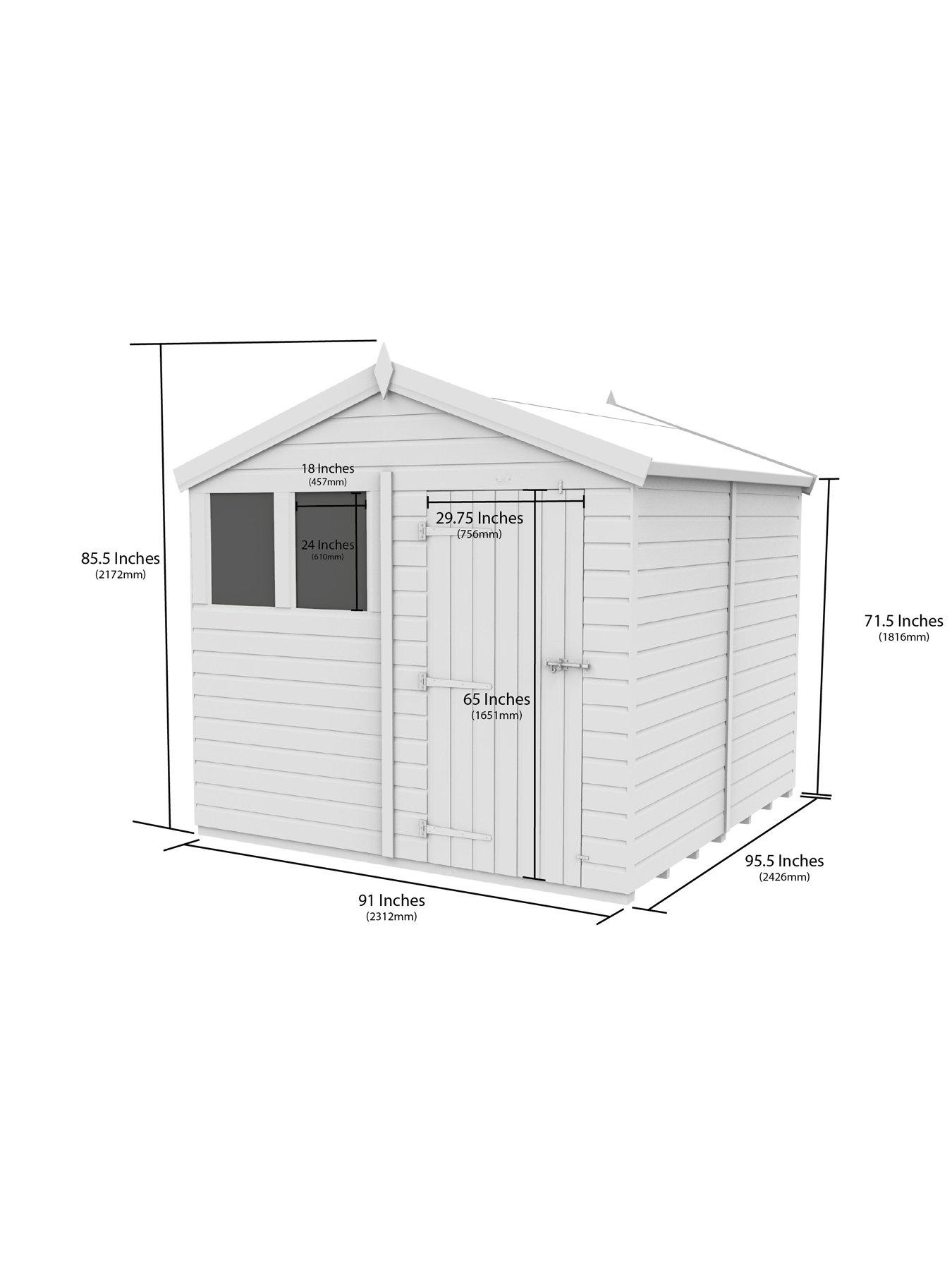  image of diy-sheds-8-x-8-apex-shed-shiplap-pressure-treated