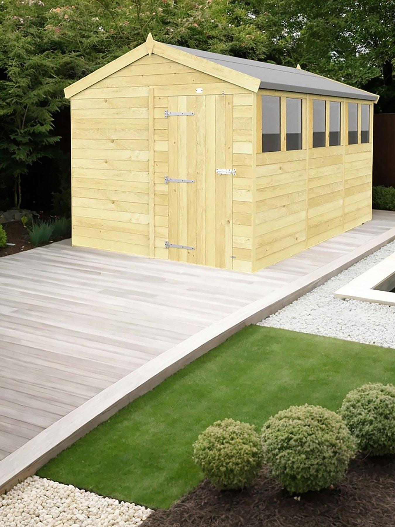 DIY Sheds 8 x 12 Apex Shed Shiplap pressure treated