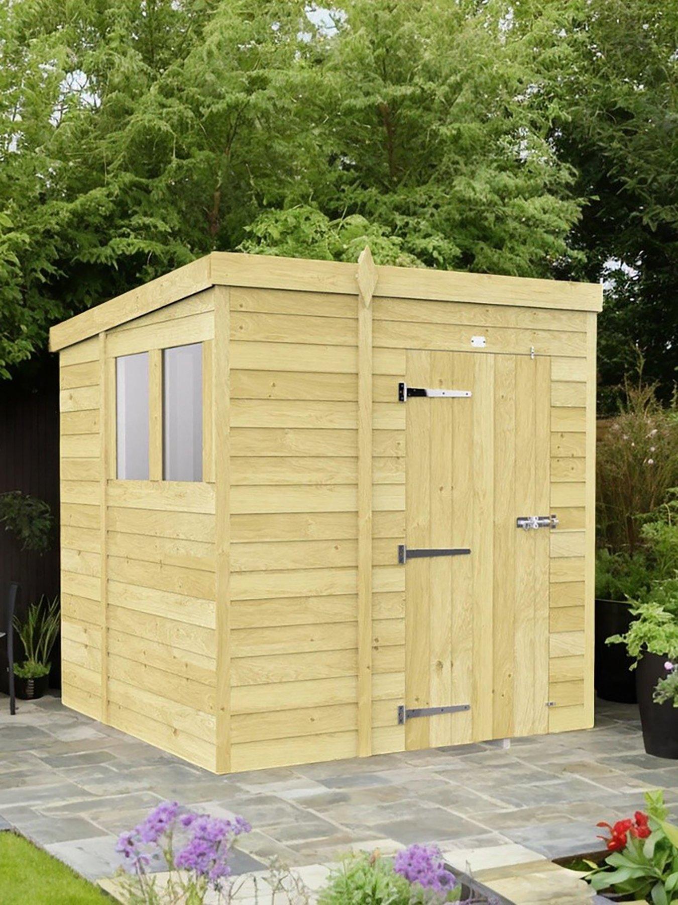 DIY Sheds 6 x 6 Pent Shed Shiplap pressure treated