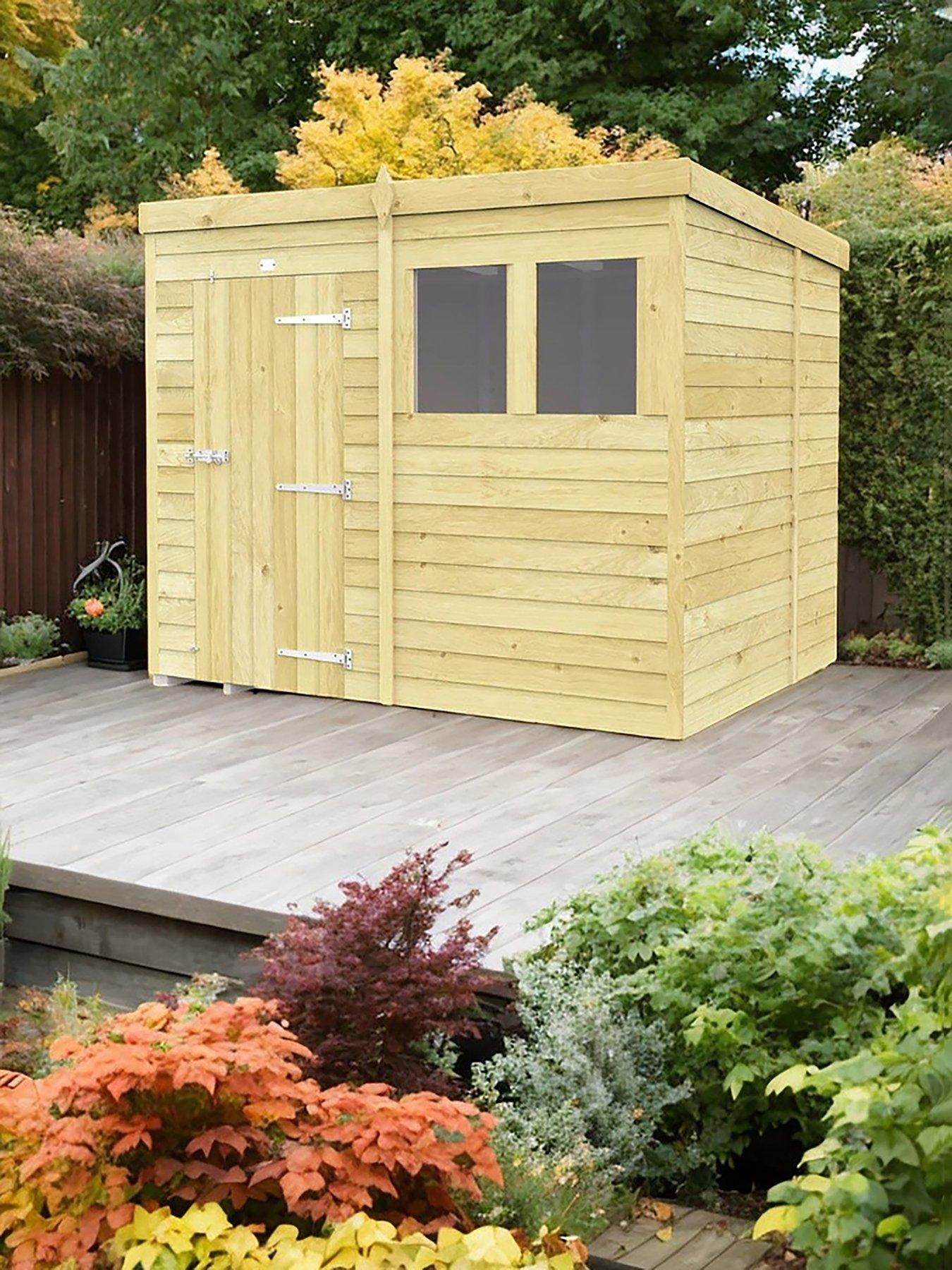 DIY Sheds 8 x 6 Pent Shed Shiplap pressure treated