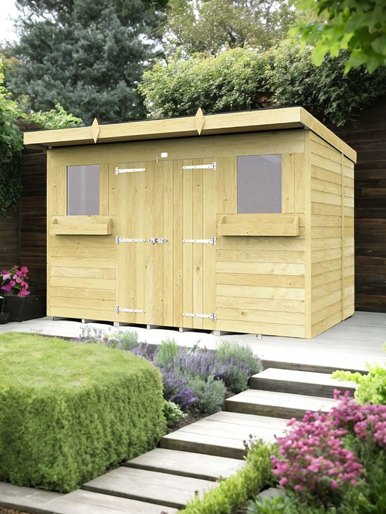  image of diy-sheds-10-x-6-pent-summer-shed-shiplap-pressure-treated